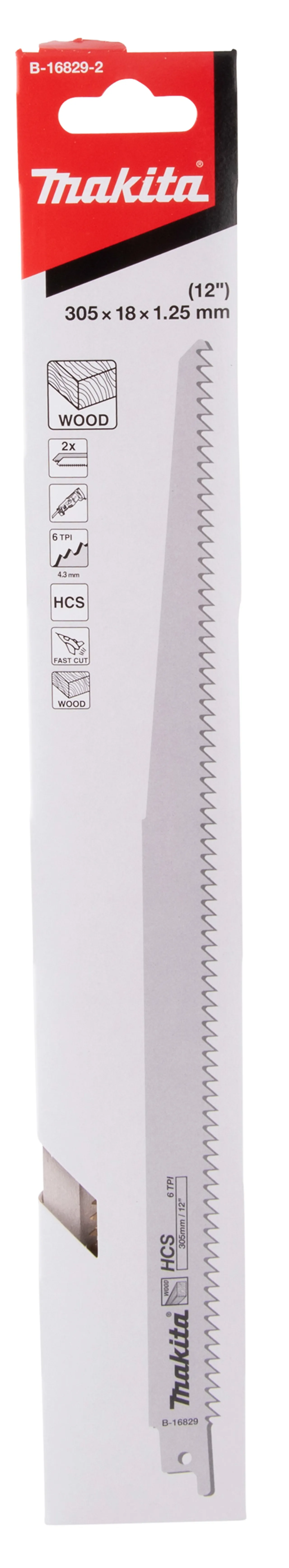 Bajonettsagblad 305x1,25 b-16829-2 tre pak a2