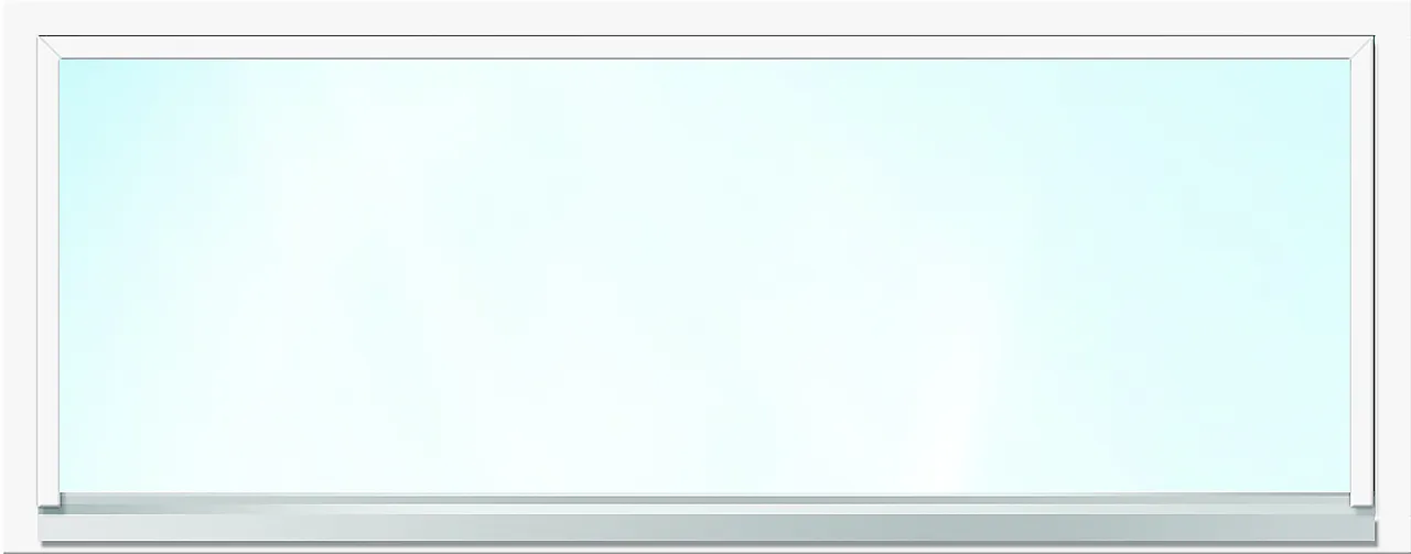 Bygg1 garasjevindu 1 lag glass i fastkarm hvit Bygg1 garasjevindu 1 lag glass i fastkarm hvit