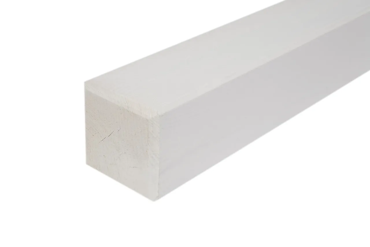 Stolpe 90 mm 240 cm hvit