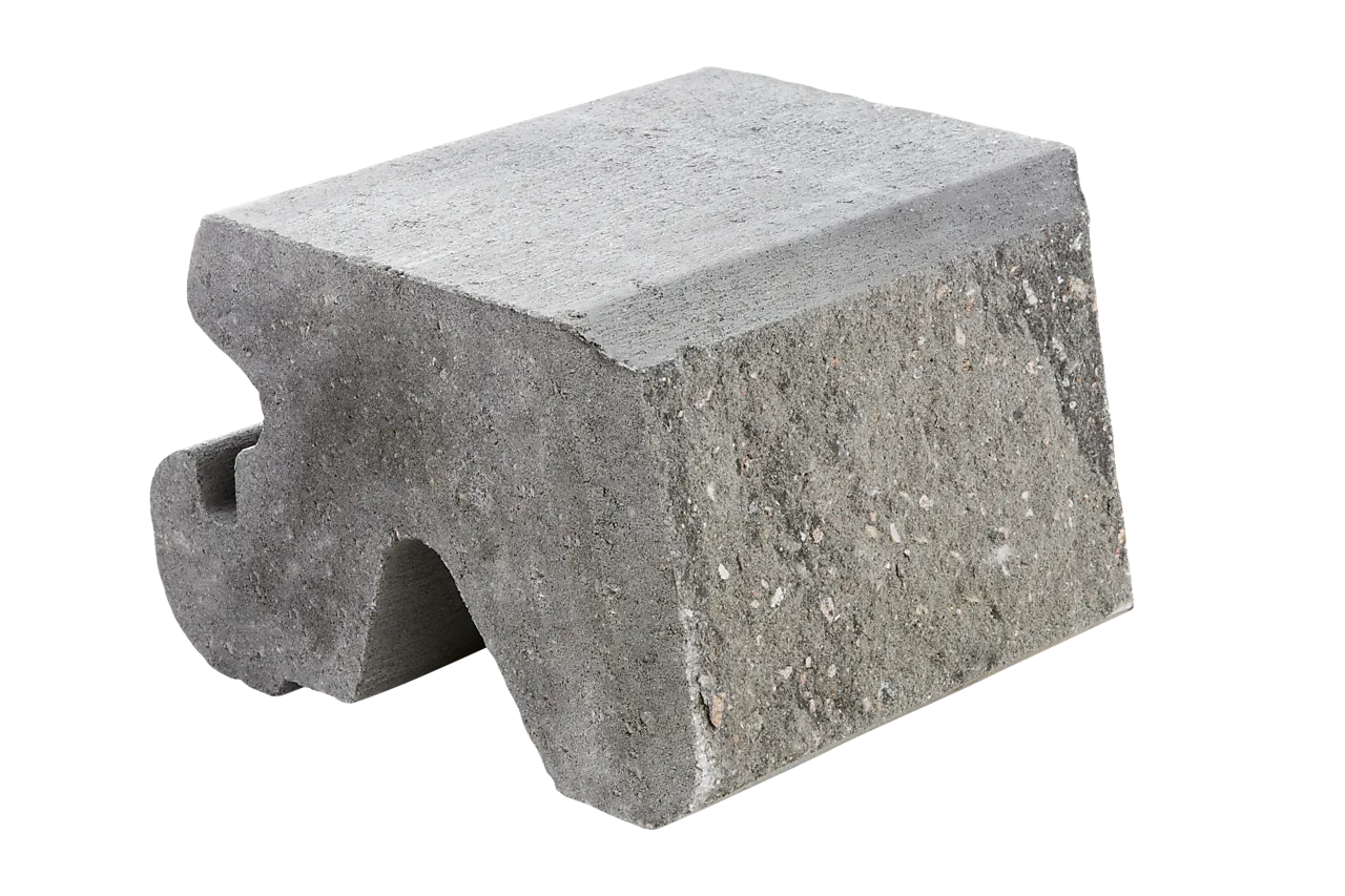 Støttemur mini knekt 25x28x17 cm