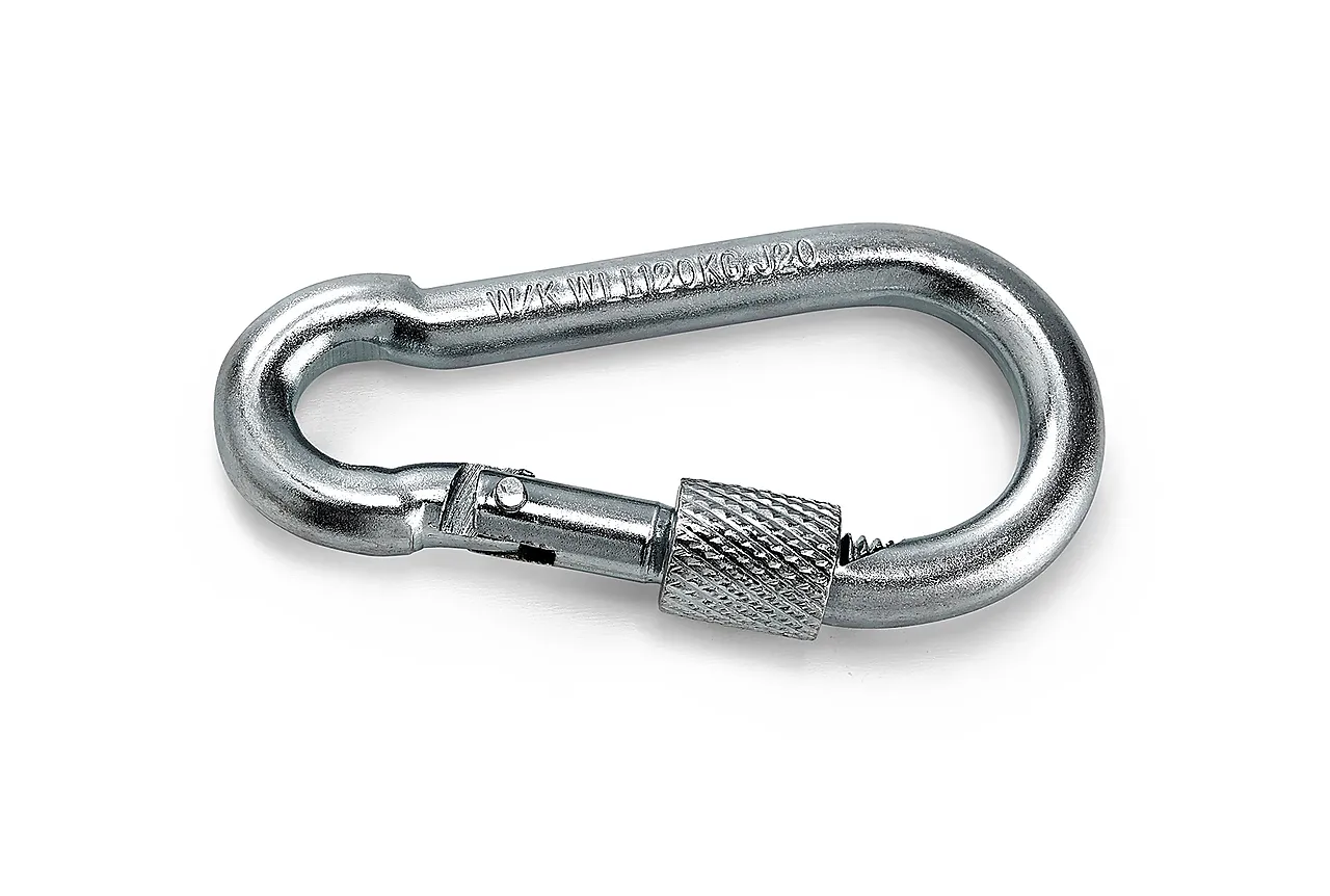 Karabinkrok m/ lås 245s 100x10 elforsinket