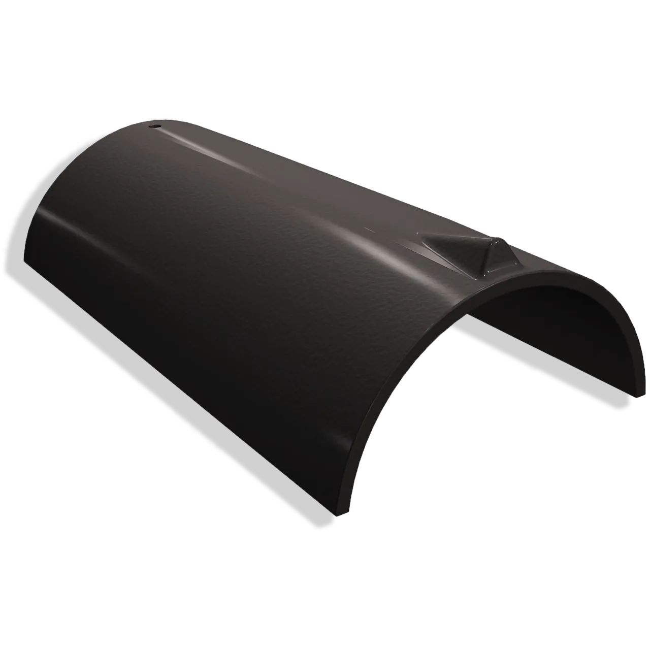 Mønestein i tegl glasert titansvart