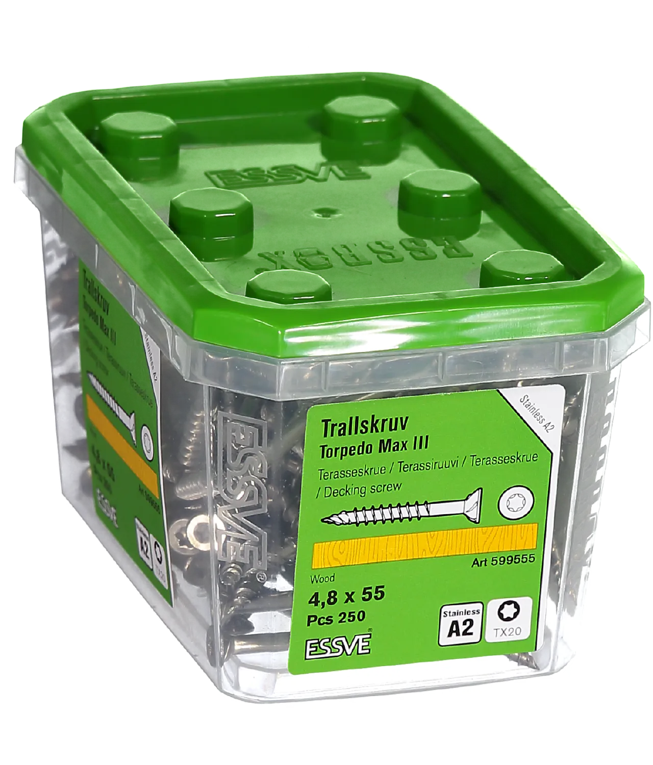 Terrasseskr max3 utv 4,8x55 a2rustfri a-250 Terrasseskr max3 utv 4,8x55 a2rustfri a-250