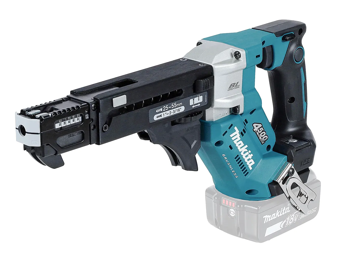 Makita skruautomat 18V 25-55 mm DFR552Z null - null - 2 - Miniatyr