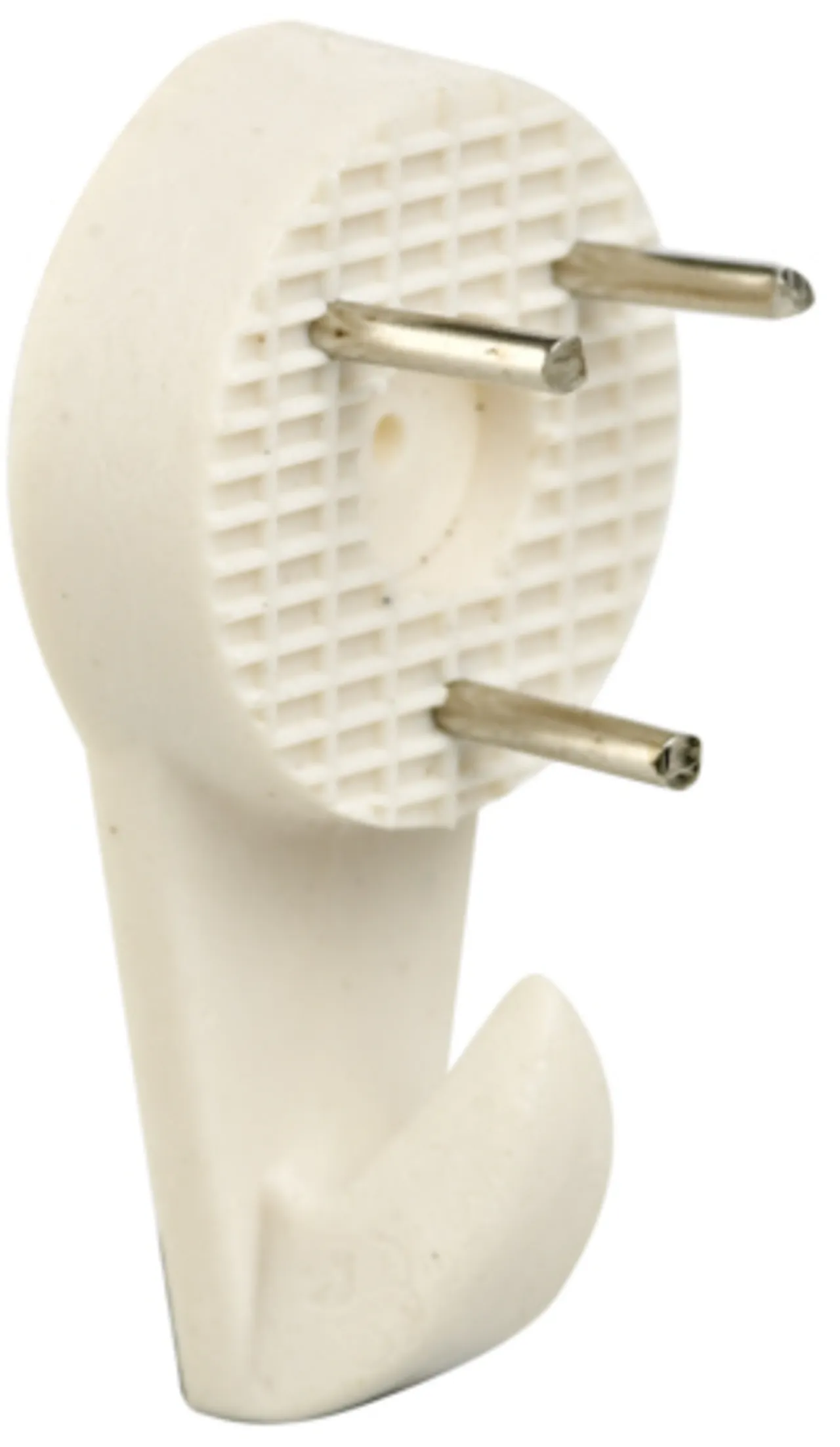 Billedkrok plast hvit m/stift 6 stk Billedkrok plast hvit m/stift 6 stk