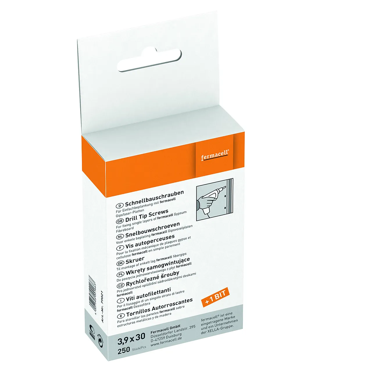 Skruer til fibergips 3,9 x 30 mm 1000 stk Skruer til fibergips 3,9 x 30 mm 1000 stk