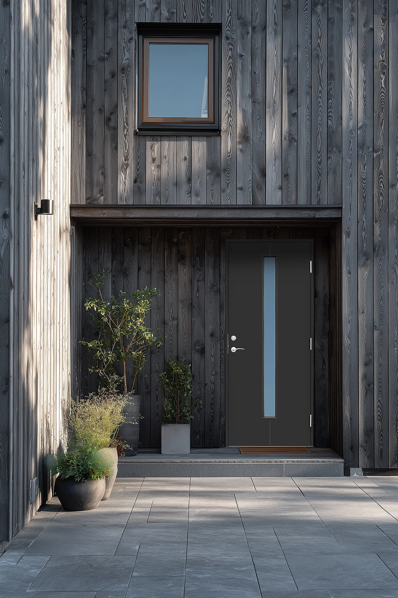 Ytterdør Linnea 90x200 cm dempet sort venstre null - 90x200 cm - 2 - Miniatyr