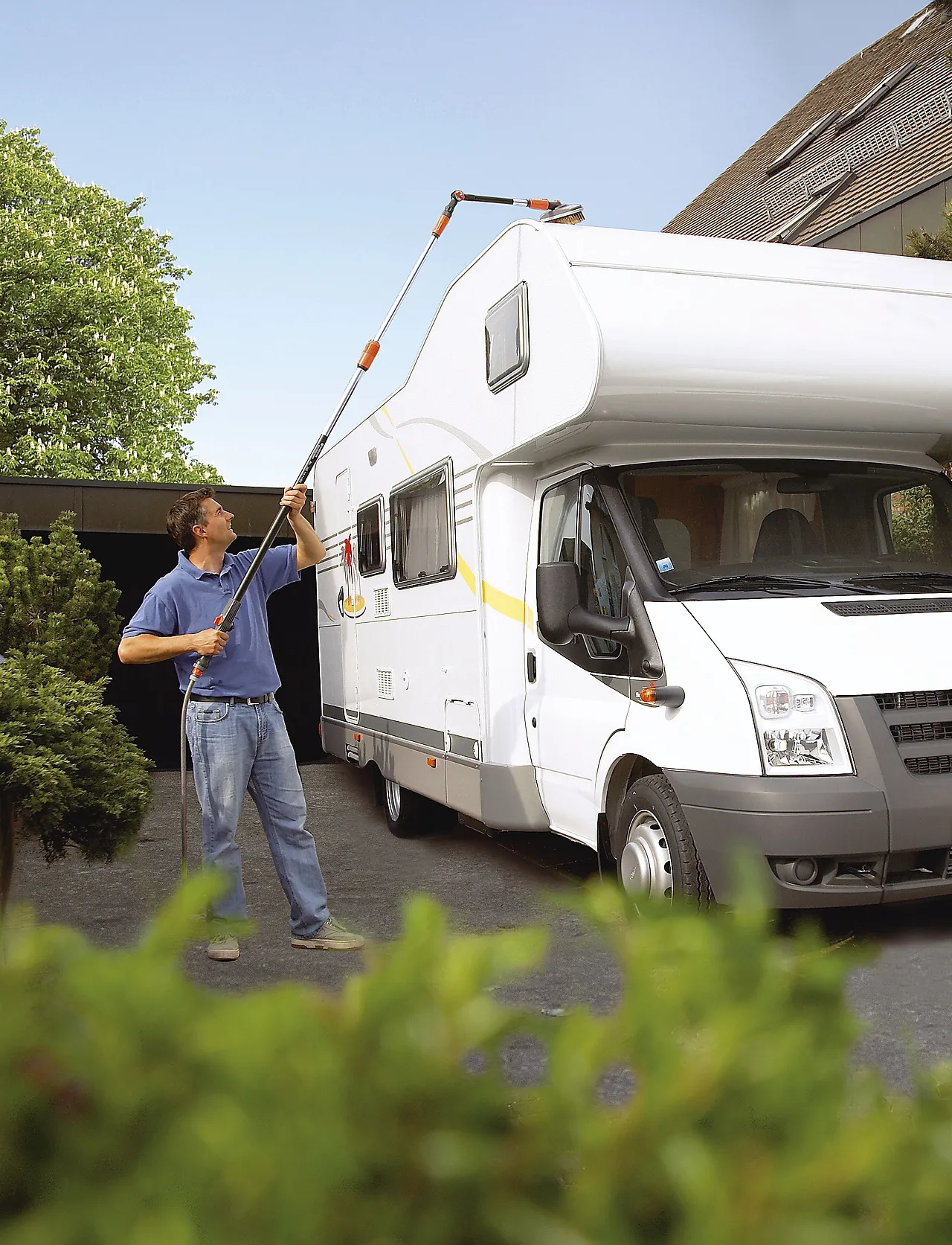 Teleskopskaft for rennende vann L 155-260 cm