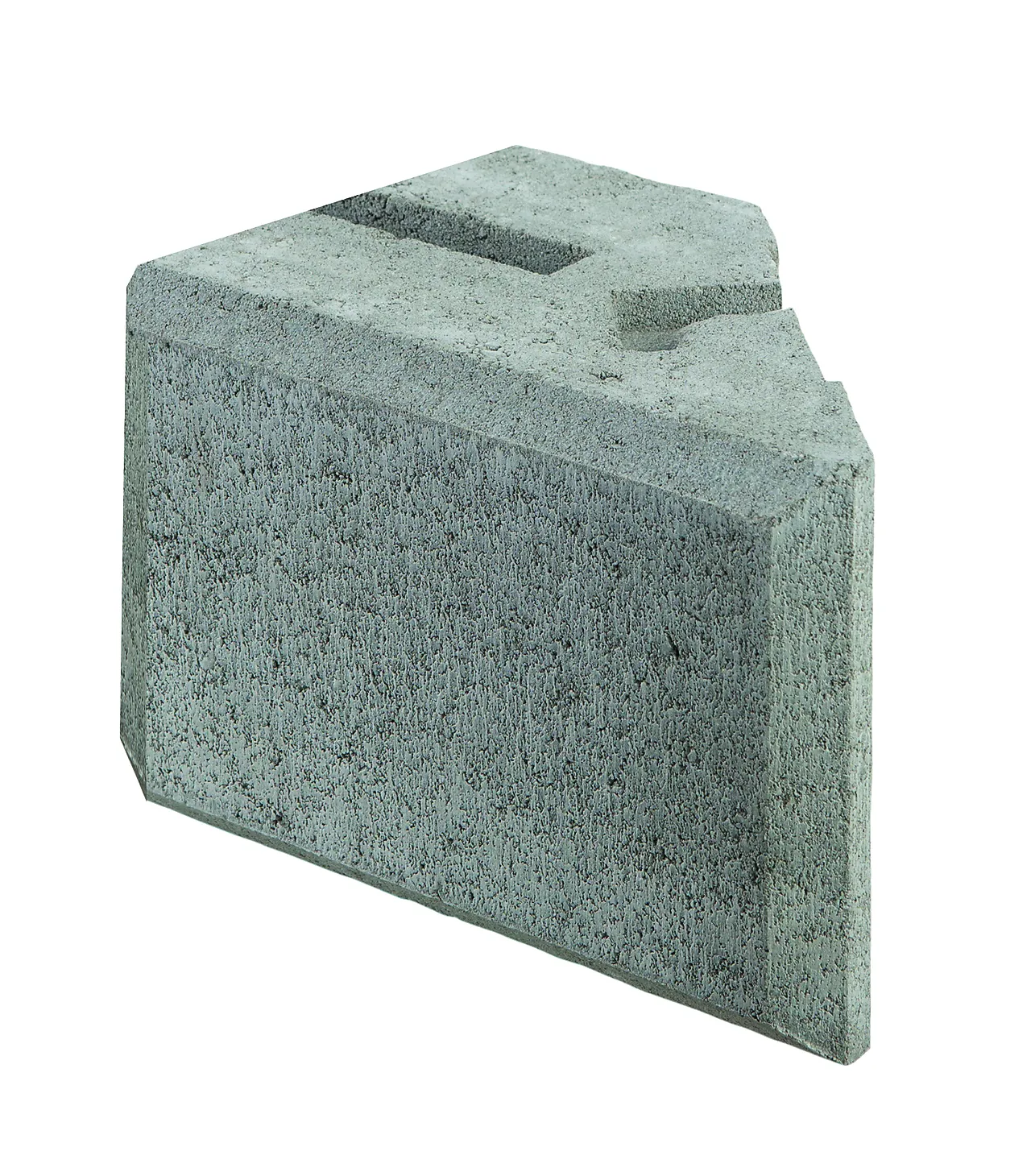 Støttemur kombimur grå ende