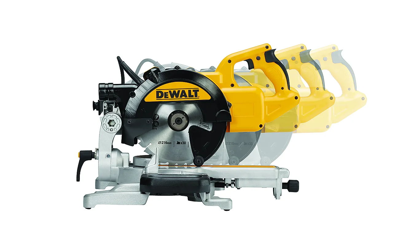 Kapp- og gjærsag 1400W DWS774-QS, 250x62 mm