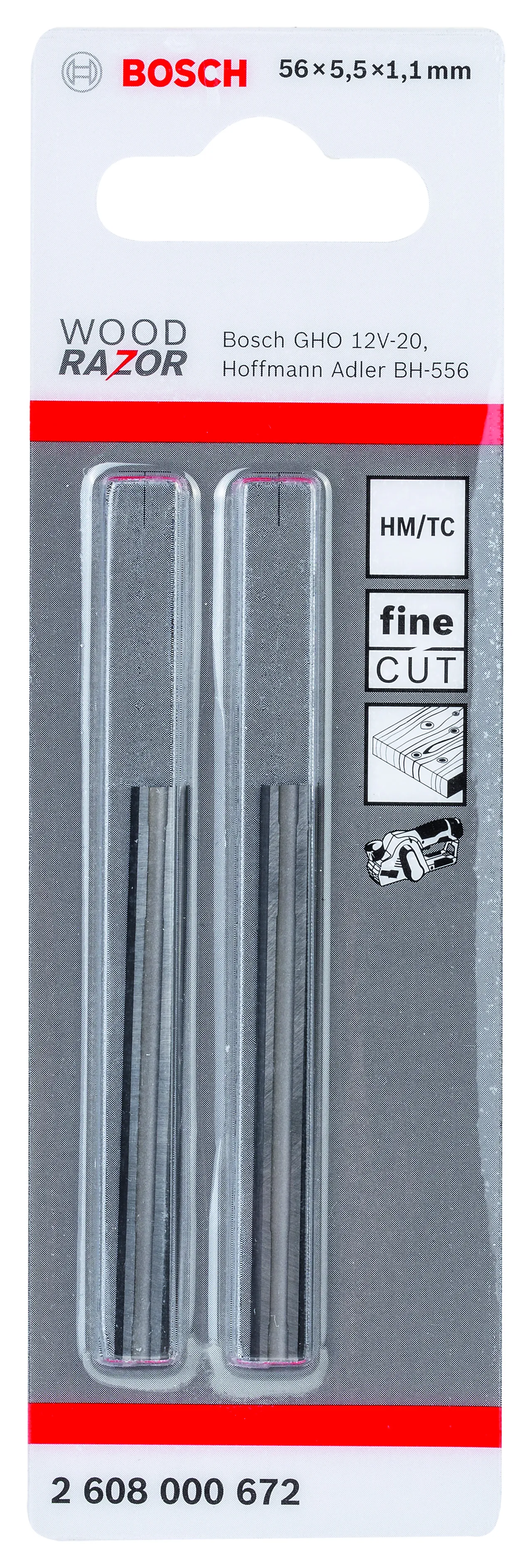 Høvelkniv HM 56mm for GHO 12V-20.