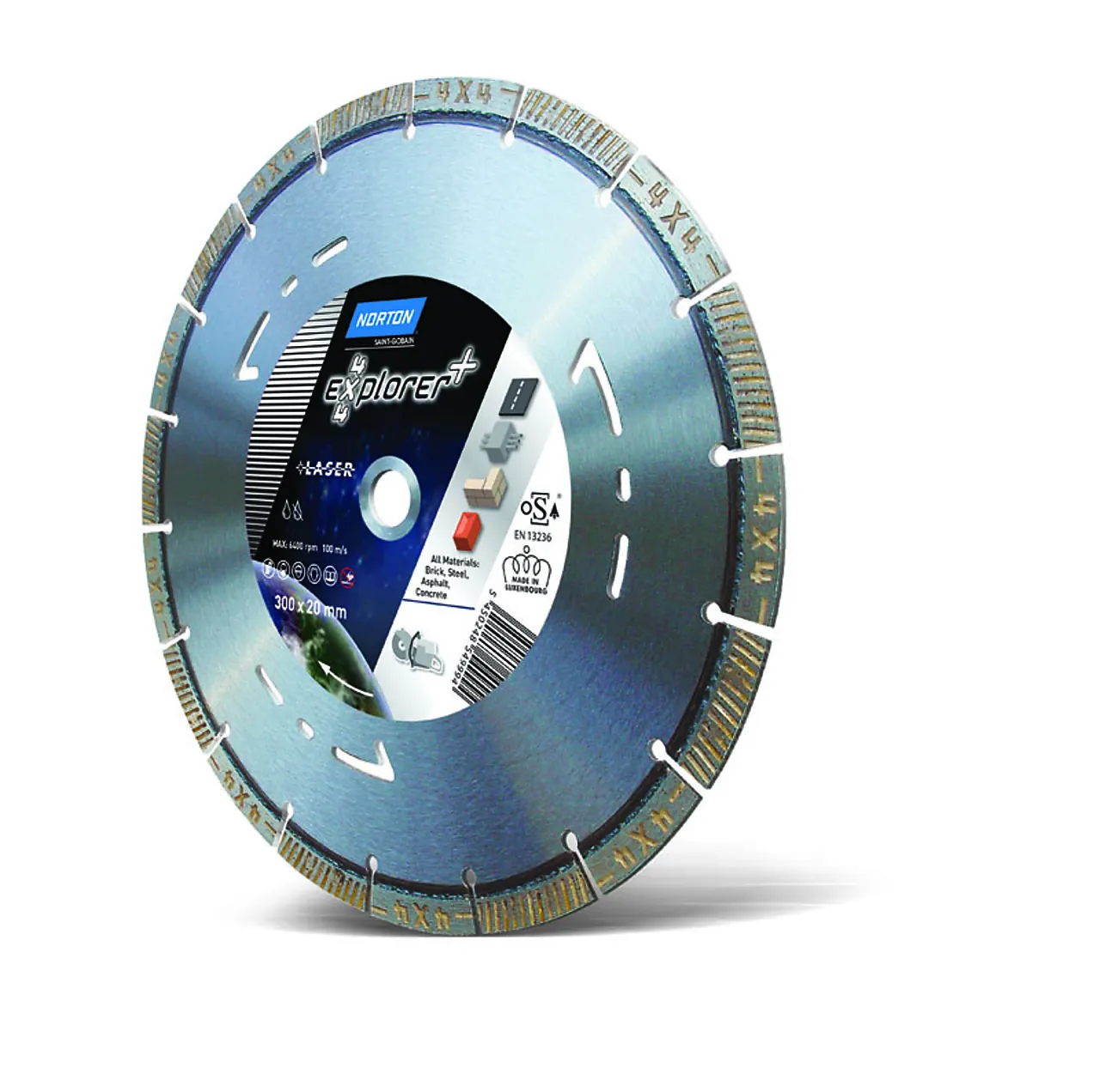 Diamantblad 4x4 explorer+180x22 stein, betong, stål, asfalt, leca Diamantblad 4x4 explorer+180x22 stein, betong, stål, asfalt, leca