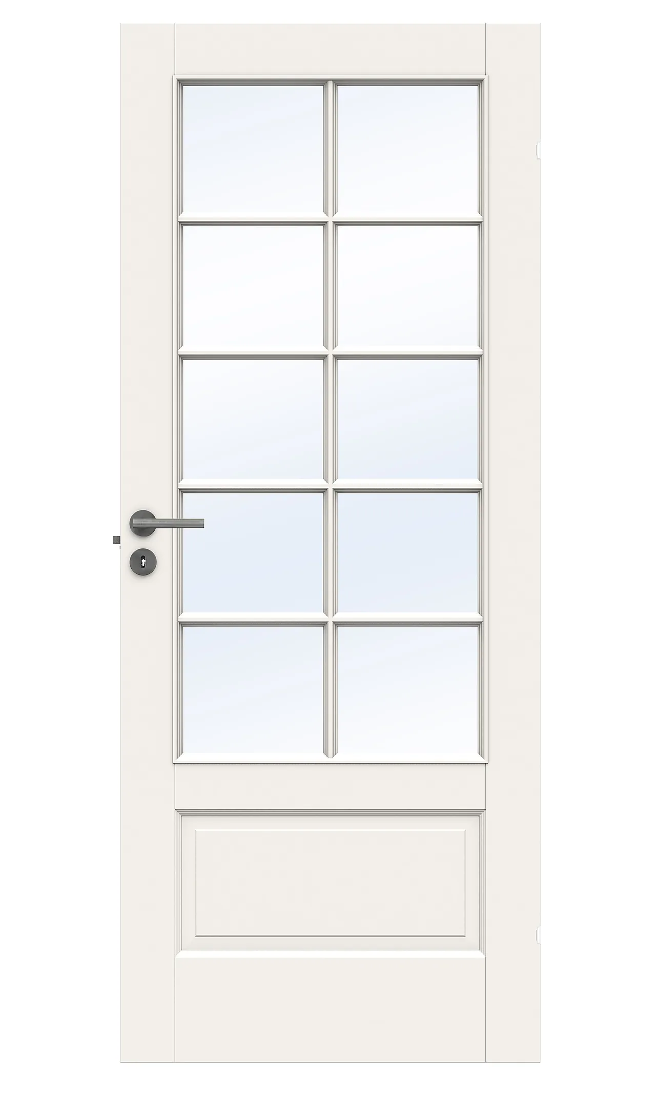 Dør craft sp10 9x21 hvit glassdør klart glass null - null - 2 - Miniatyr