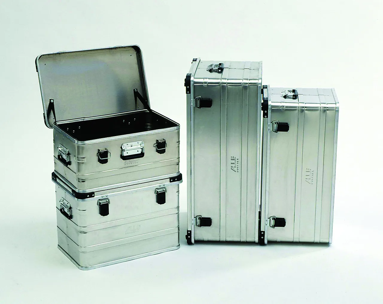 Alukasse khiment ms47l med stable hjørner 550x350x245mm 1mm alu