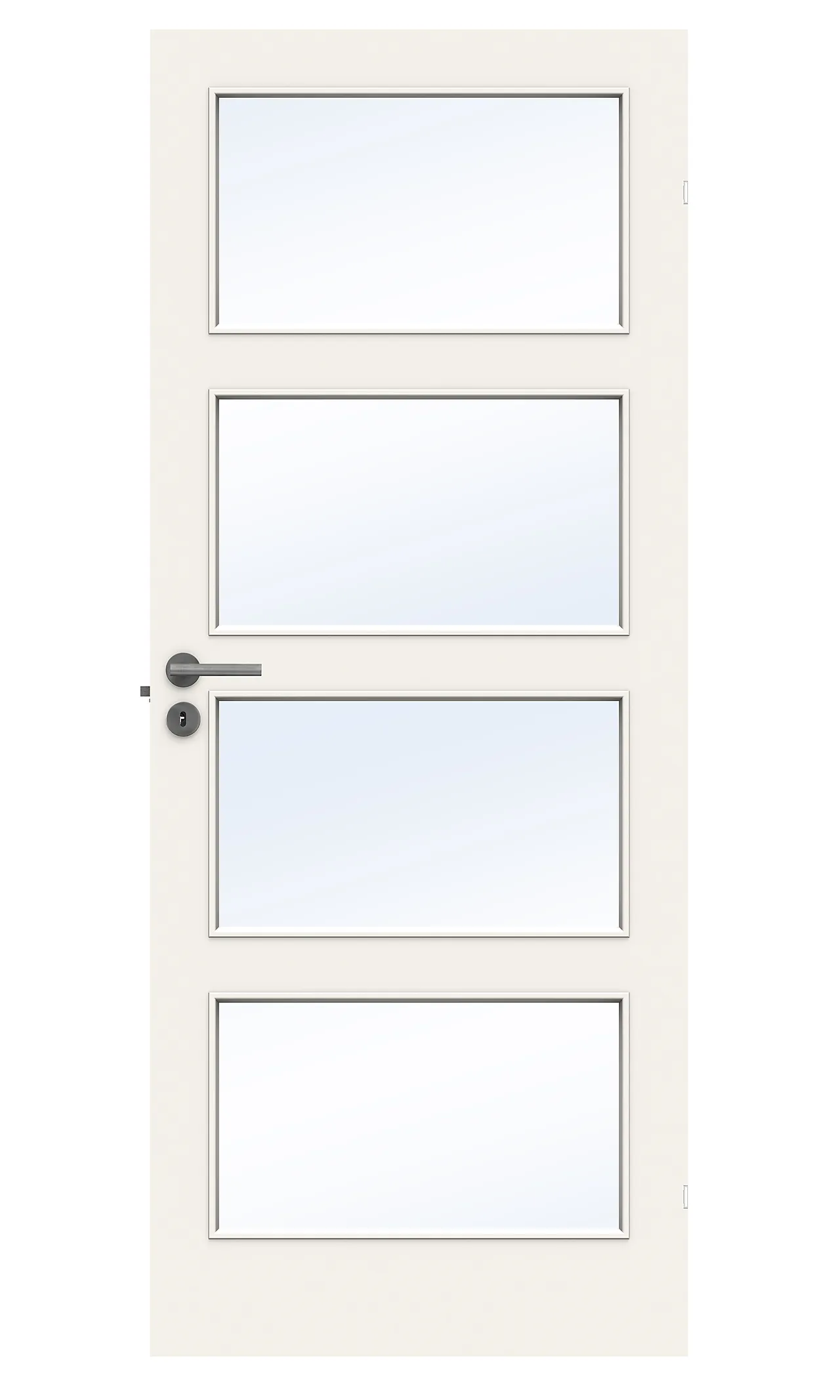Dør stable gw4 9x20 hvit 4mm klart herdet glass null - null - 3 - Miniatyr