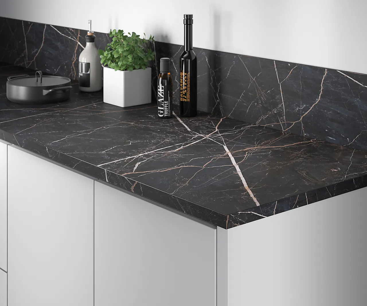 Benkeplate marble black635 rk-l null - null - 2 - Miniatyr