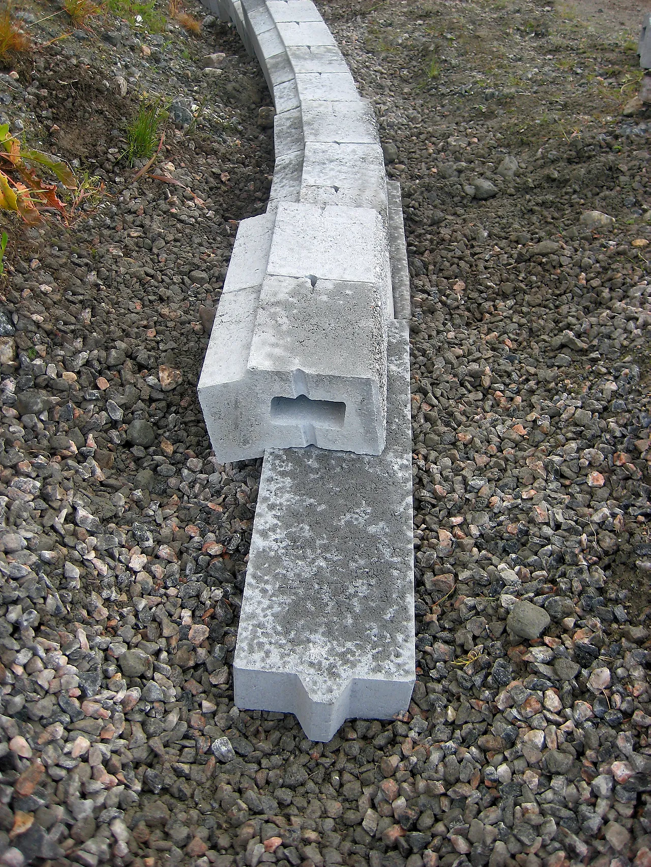 Fundament fundamentplank for st mur Fundament fundamentplank for st mur