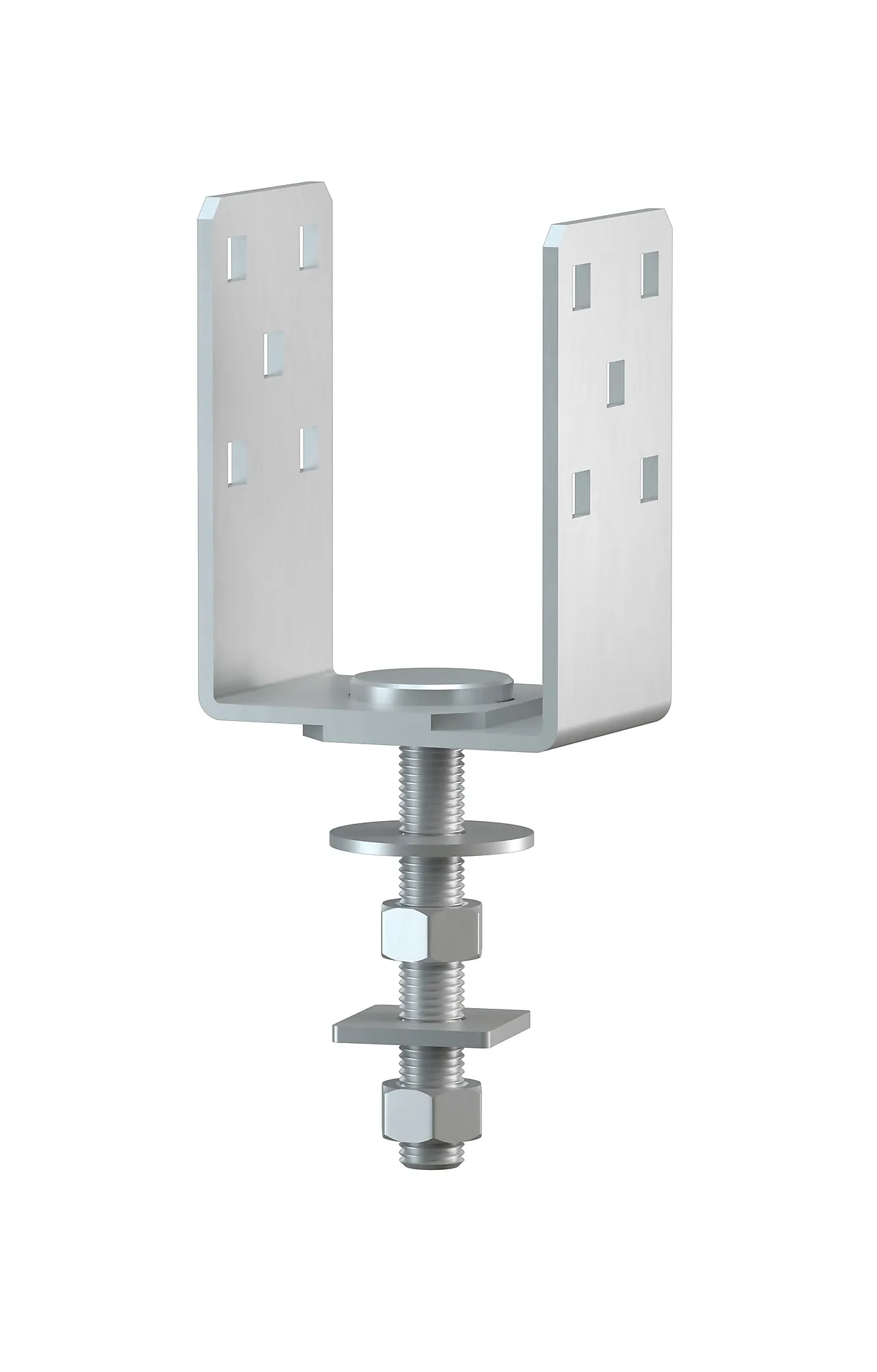 Jordskrue bjelkesko justerbar 70-100 mm