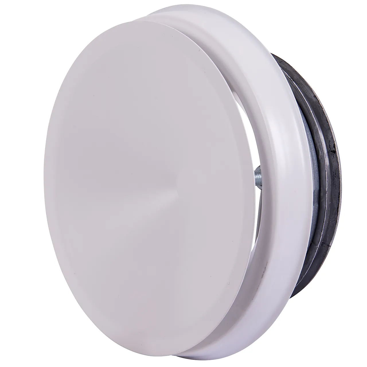 Tilluftsventil ø100 stål hvit