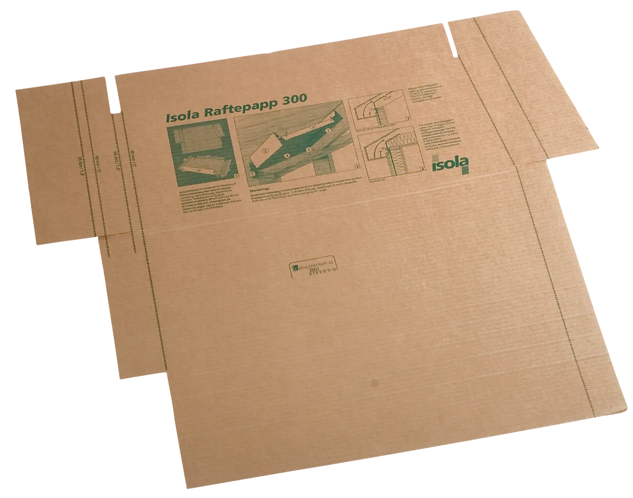 Raftepapp 300 opptil 300 mm isolasjon