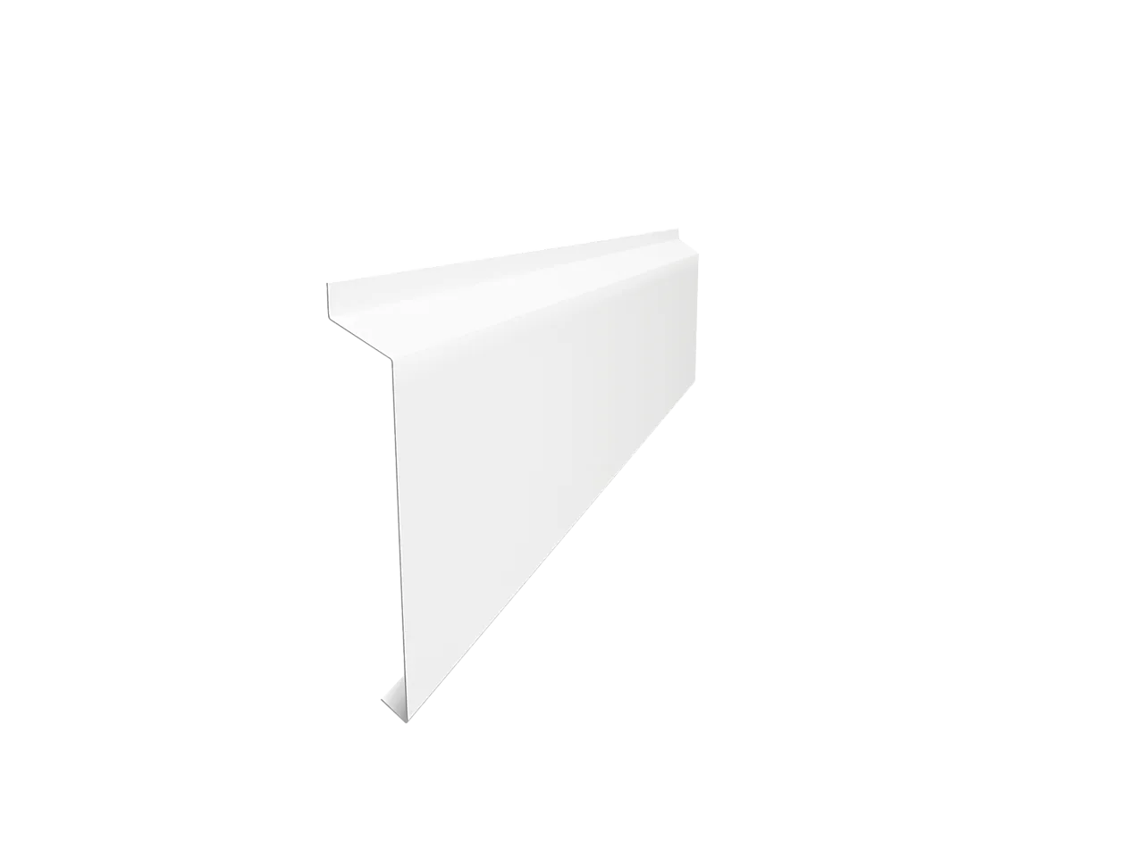 Dørbeslag 100x2000 mm hvit