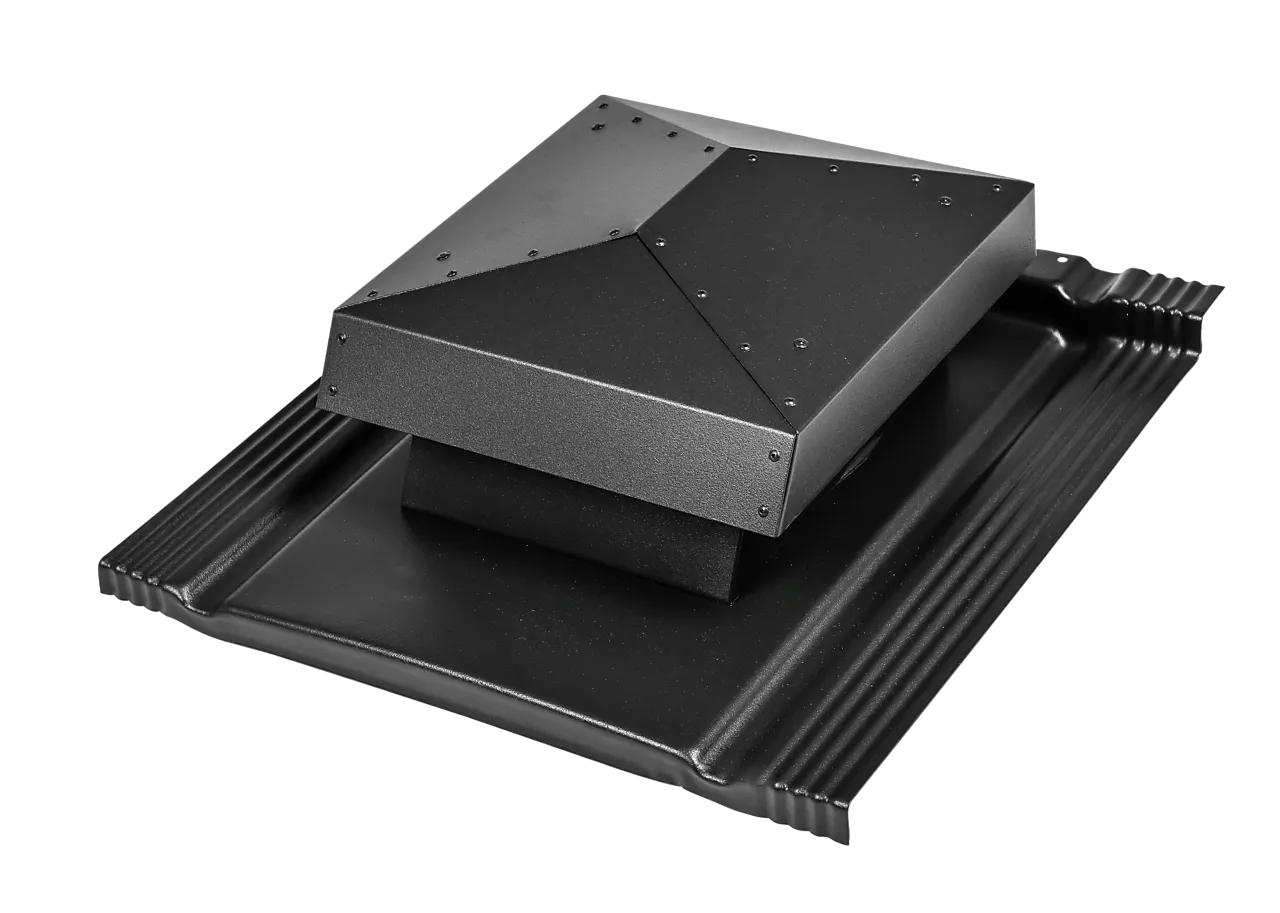 Isola Ventilasjonshette Lav Powertekk Plano Matt Antrasitt