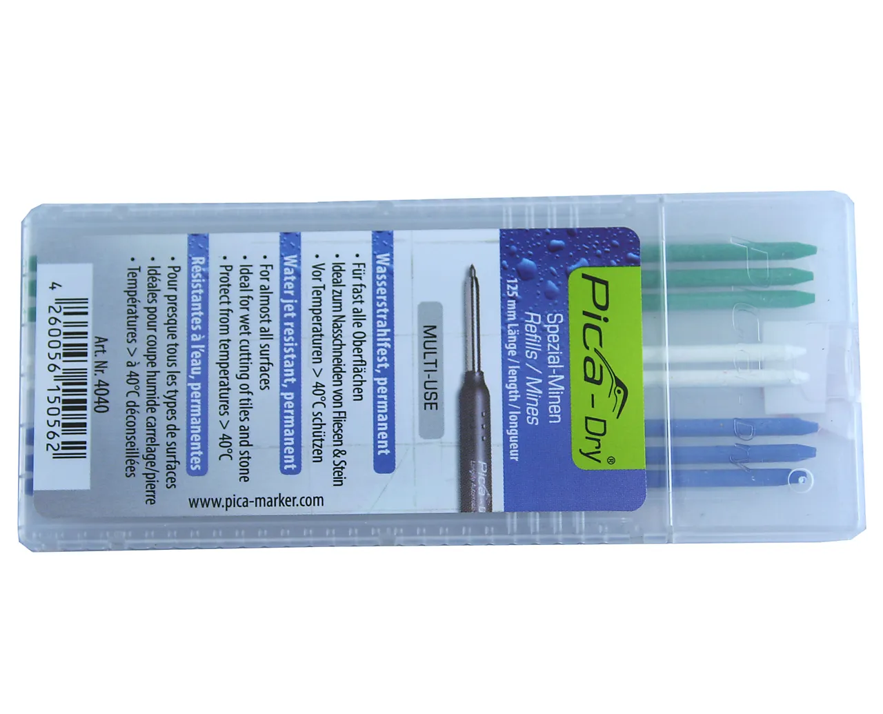 Reservestift pica spesial mix 8stk water-jet resistant