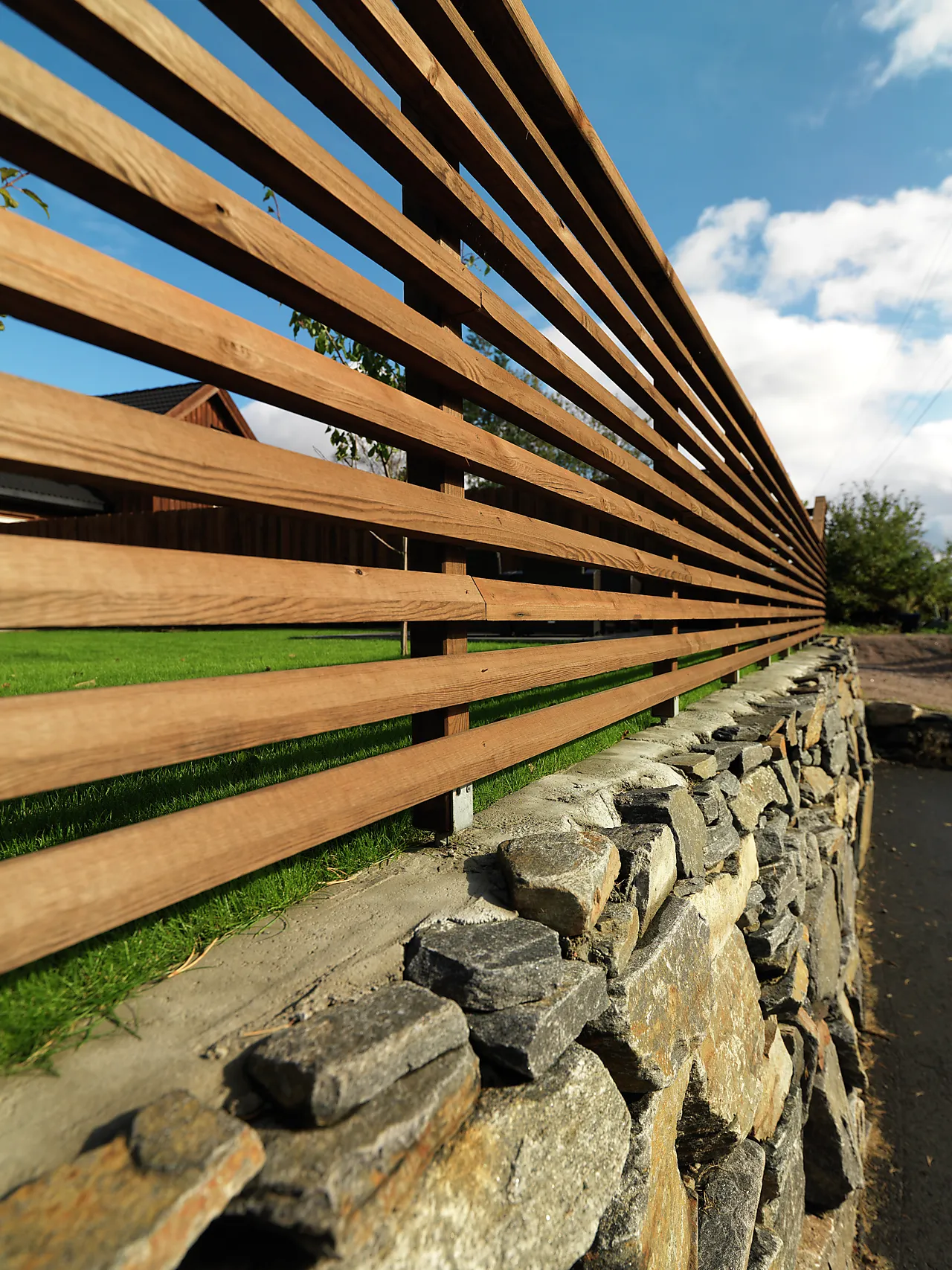 Balkongspile royalimpregnert skrå furu brun 36x48 mm null - null - 2 - Miniatyr