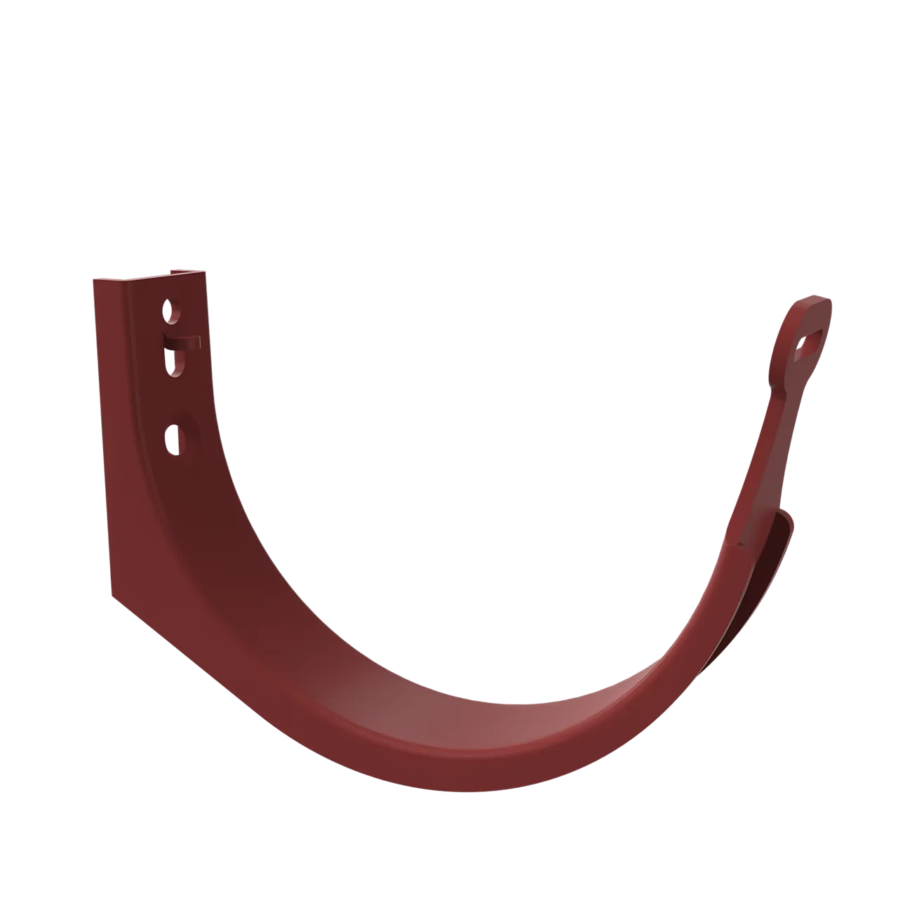 Krok til takrenne 150 mm kort for overligger rød