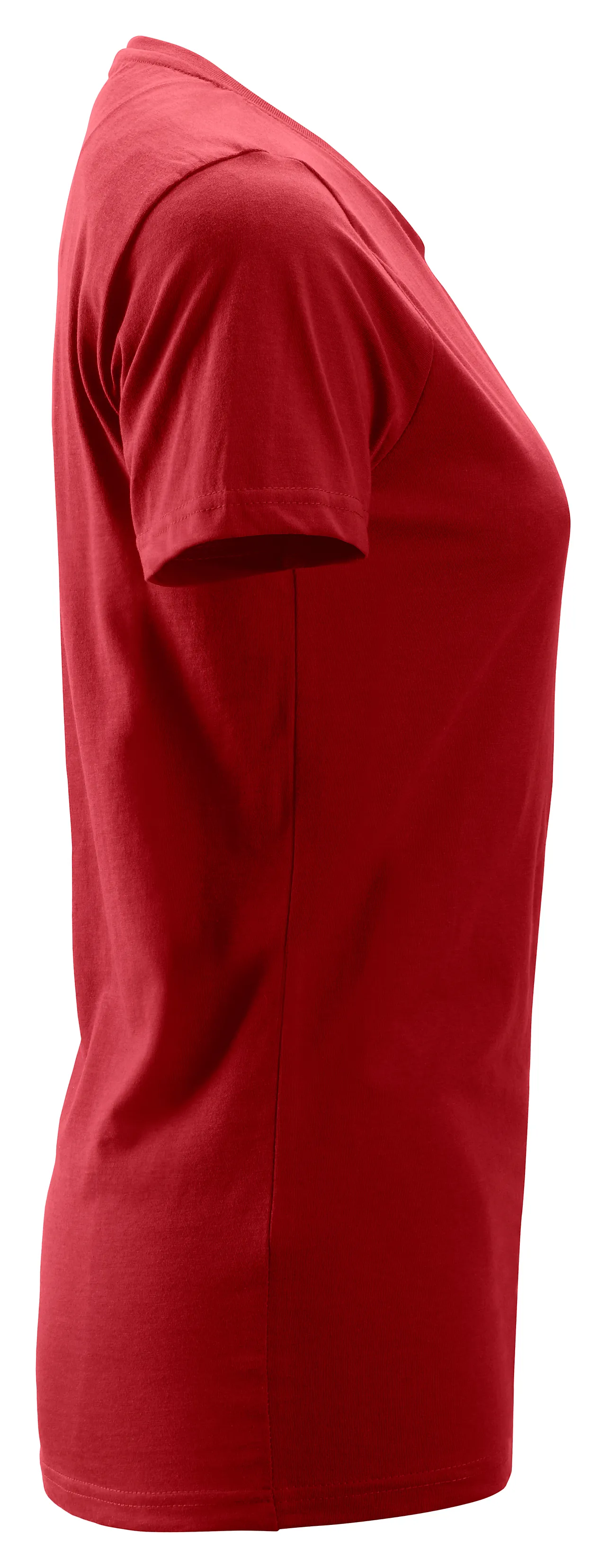 T-skjorte dame bomull rød str XXL null - XXL - 3 - Miniatyr