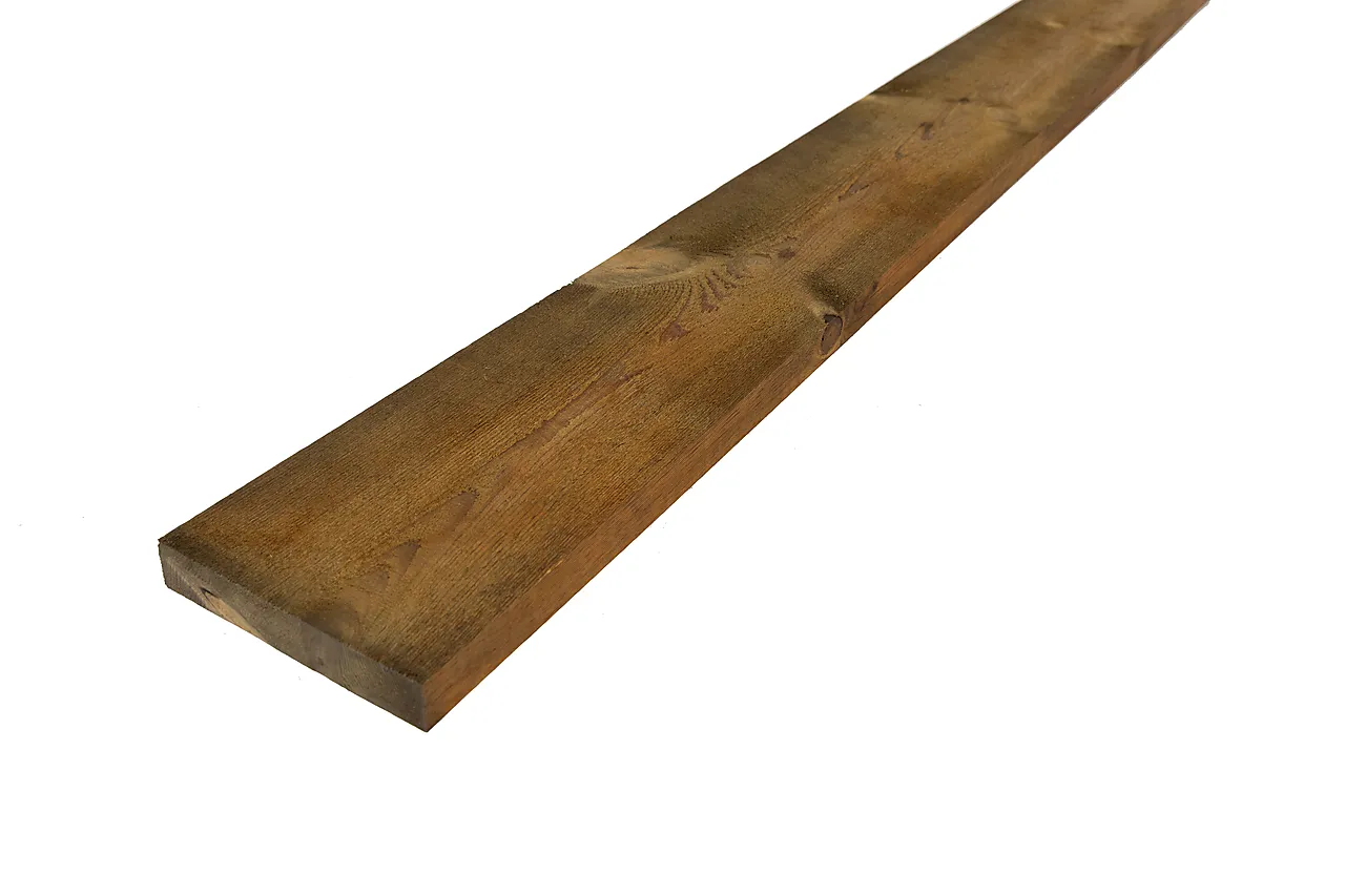 Kledning rektangulær furu 22x123 mm brun null - null - 2 - Miniatyr