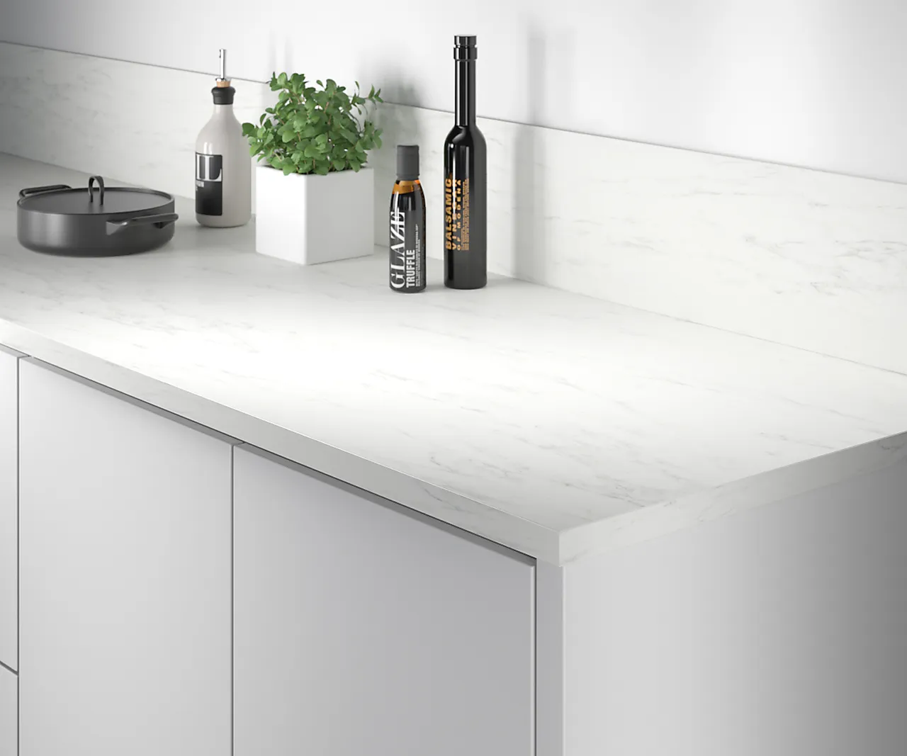 Fibo Oppkant 627 Marble White Laminat 10x3020x300