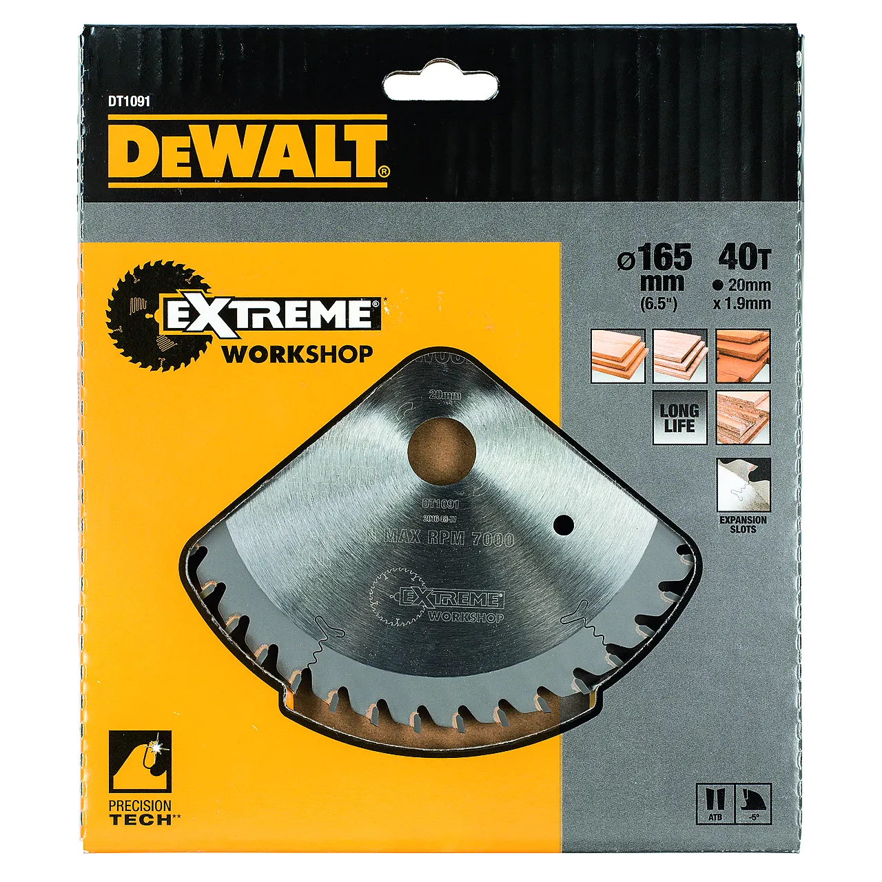 Sirkelsagblad Extreme 1,6x20x165 mm 40 tenner