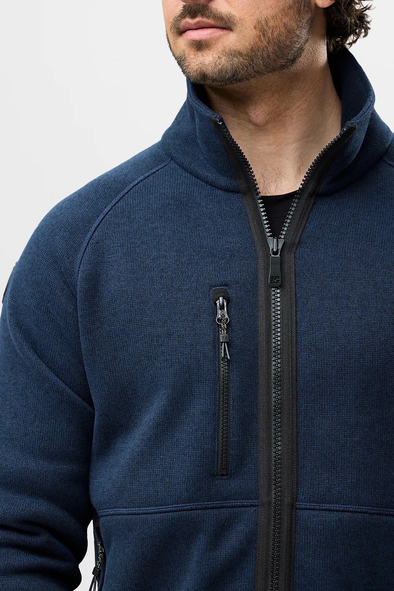 Fleecejakke 8020 blå str XS null - XS - 3 - Miniatyr