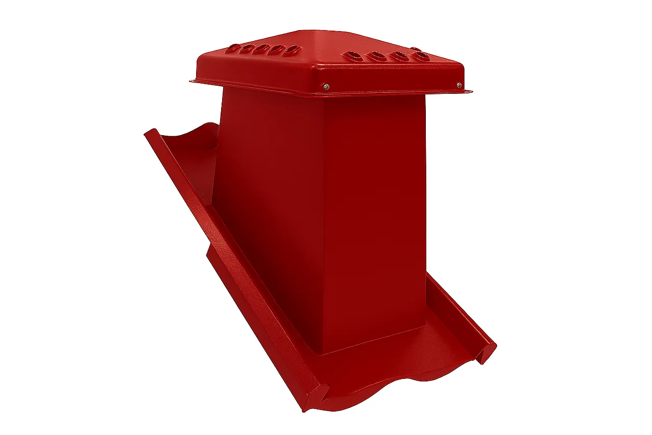 Takhatt 20-28 nat vent dk rød dobbel krom