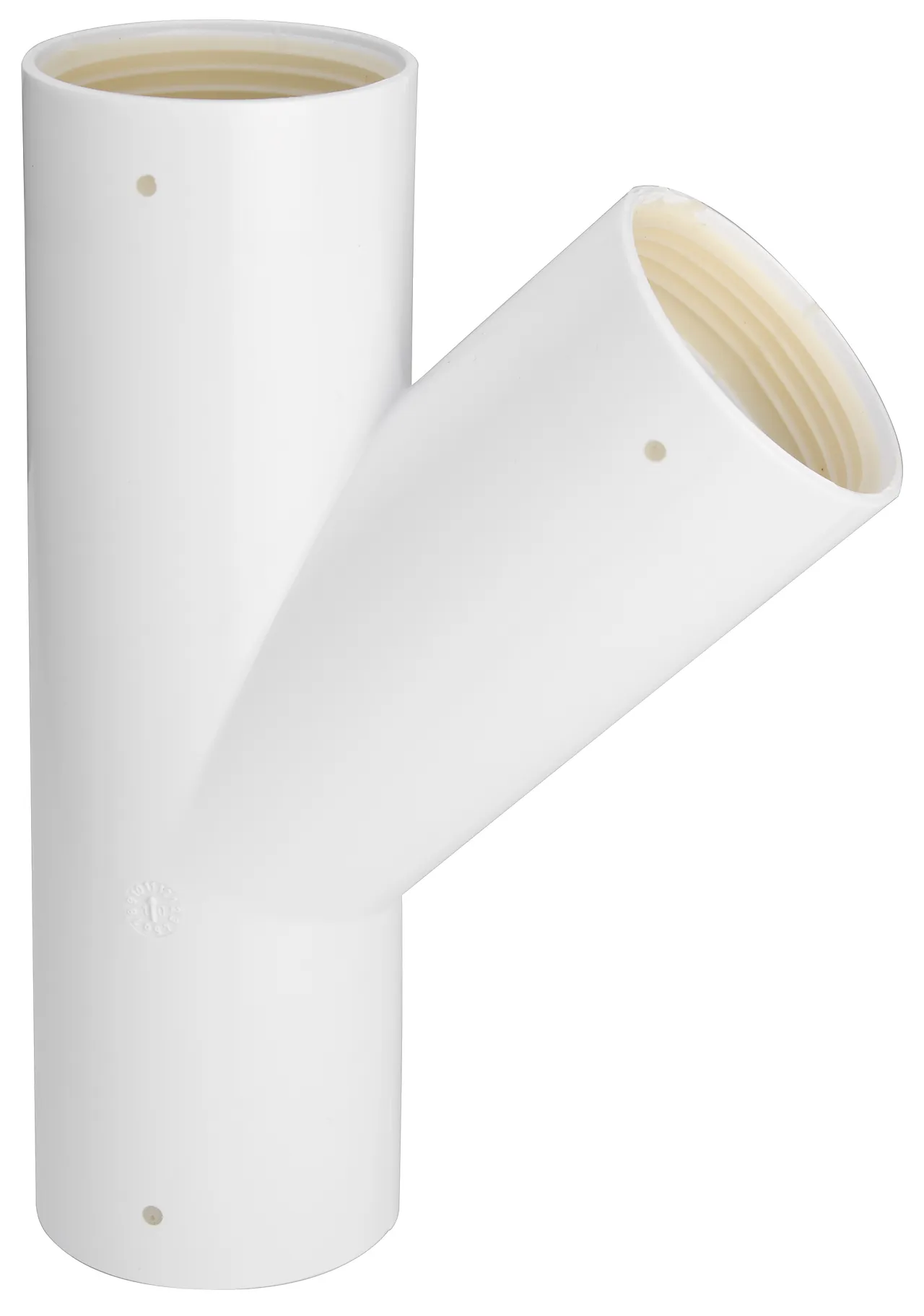 Grenrør 40x45gr hvit pp med gummitetning Grenrør 40x45gr hvit pp med gummitetning