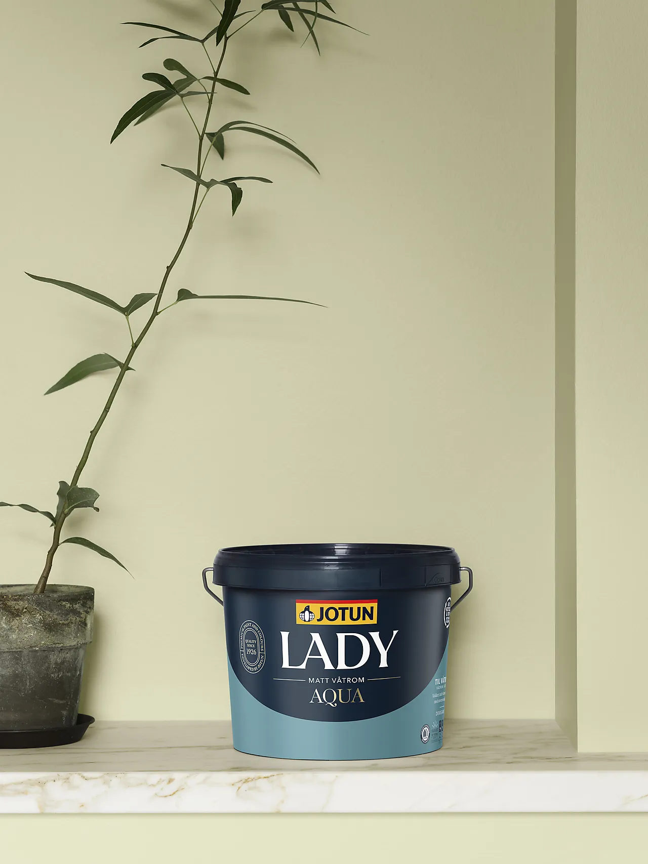 Lady Aqua matt hvit base 2,7 liter null - 2,7 L - 3 - Miniatyr