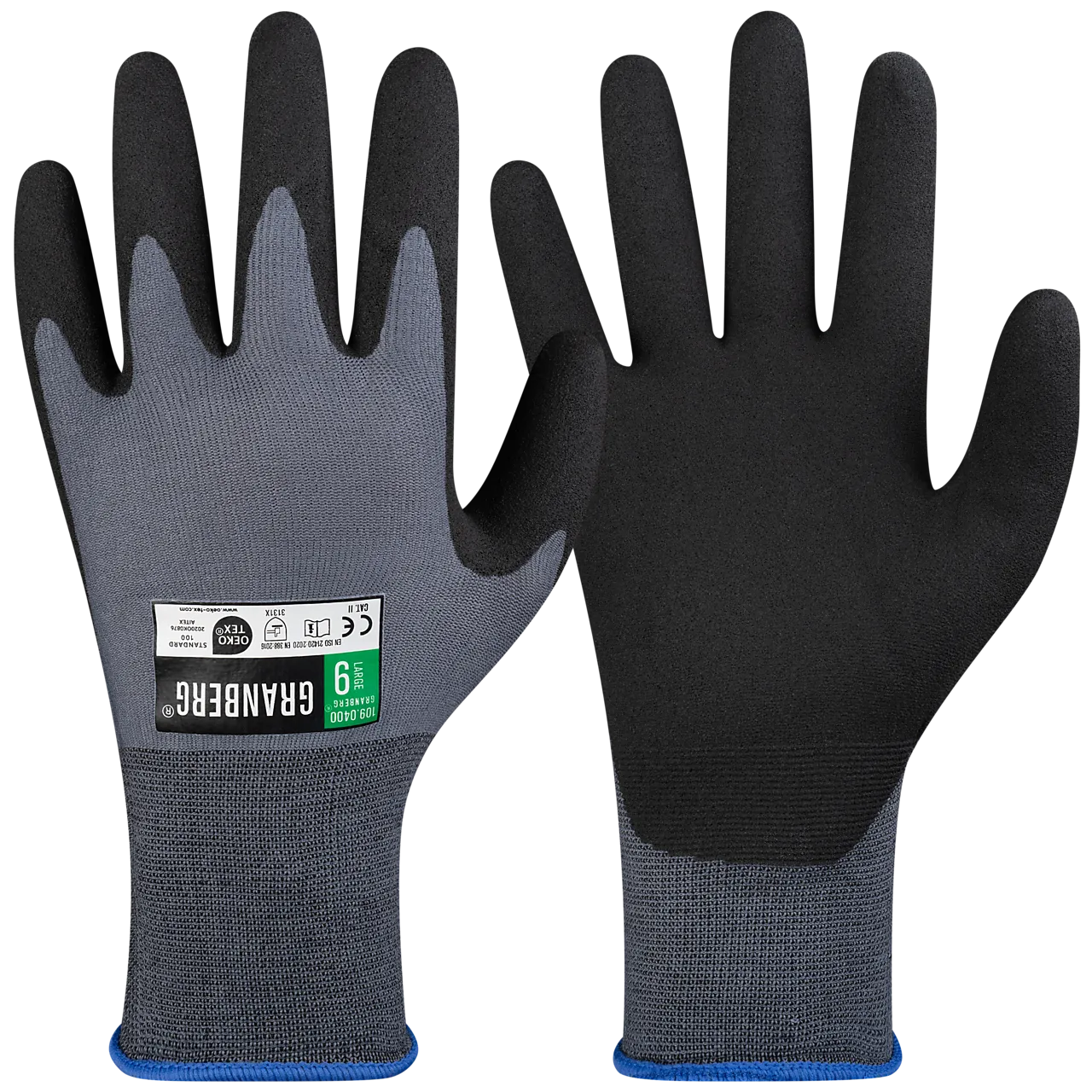 Monteringshanske vinyl/PVC-skumbelegg null - XXL - 2 - Miniatyr