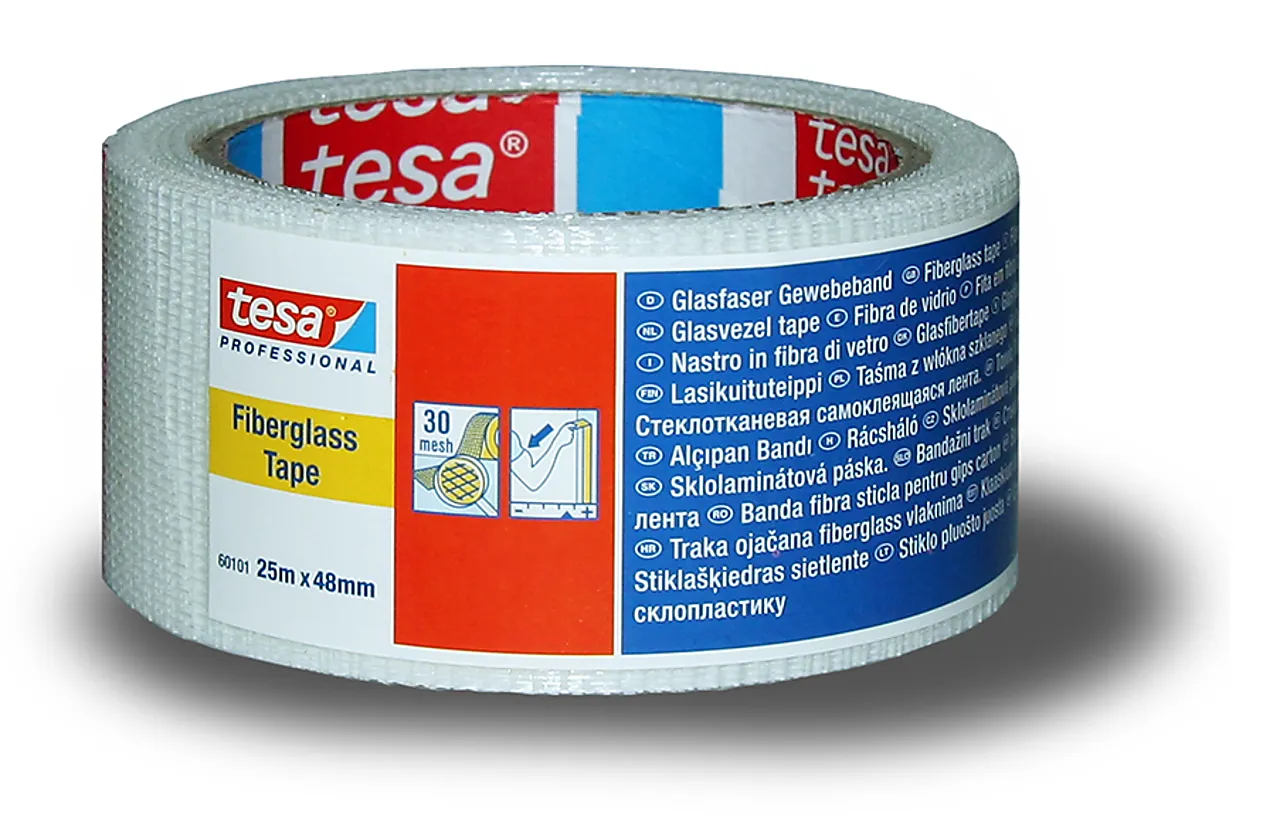 Glassfibertape/maleremse 25 m x 48 mm