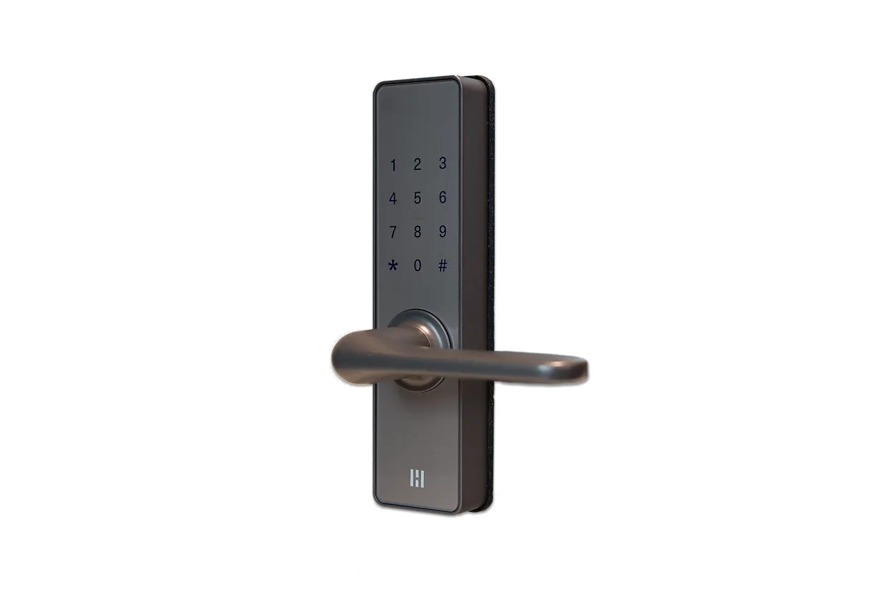 Heimgard smart dørlås antrasittgrå med kode null - null - 3 - Miniatyr