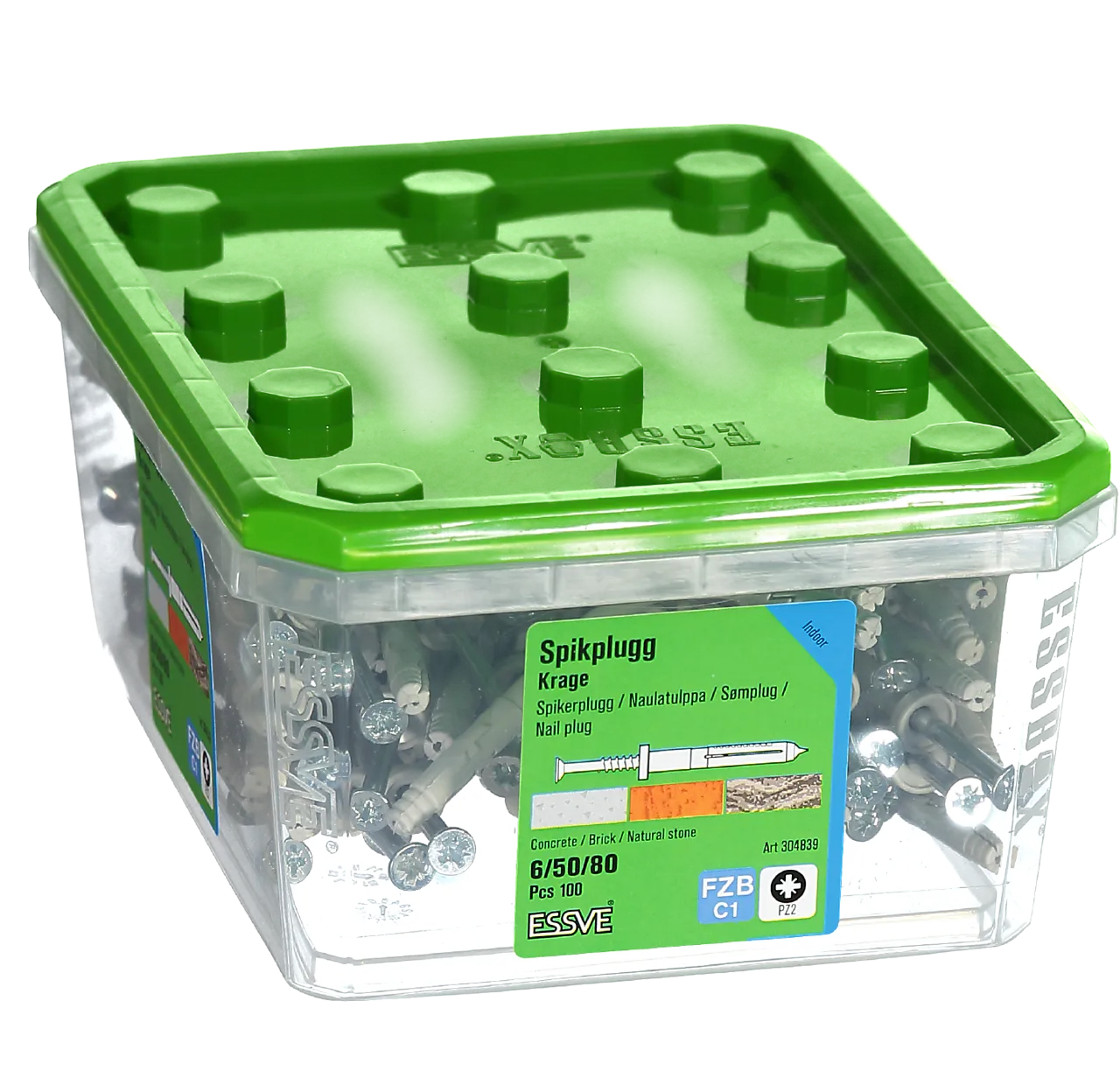 Spikerplugg 6x80 krage fzbmed krage a-100 null - null - 2 - Miniatyr