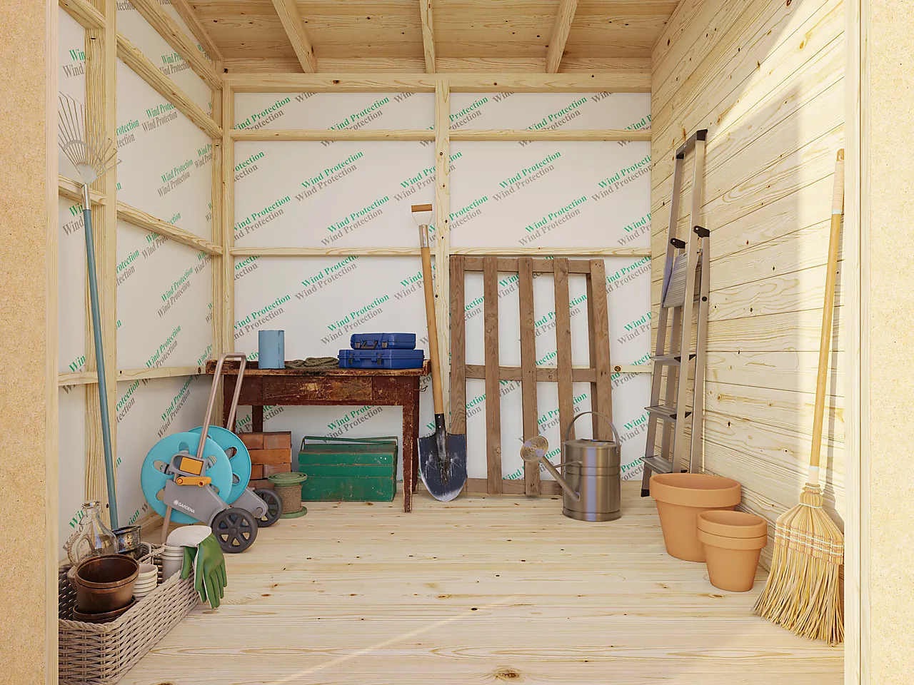 Redskapsbod Kalle 7,6 m² null - null - 3 - Miniatyr