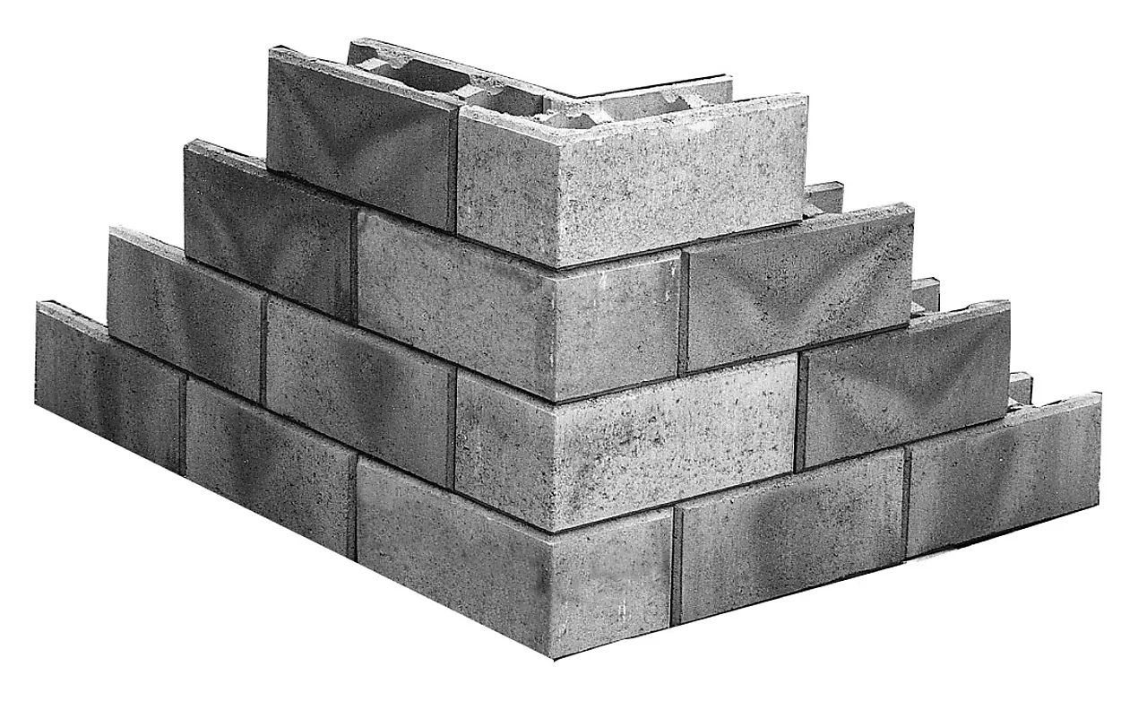 Forskalingblokk høyre hjørne grå 50x25x20 cm kombinert pall Forskalingblokk høyre hjørne grå 50x25x20 cm kombinert pall