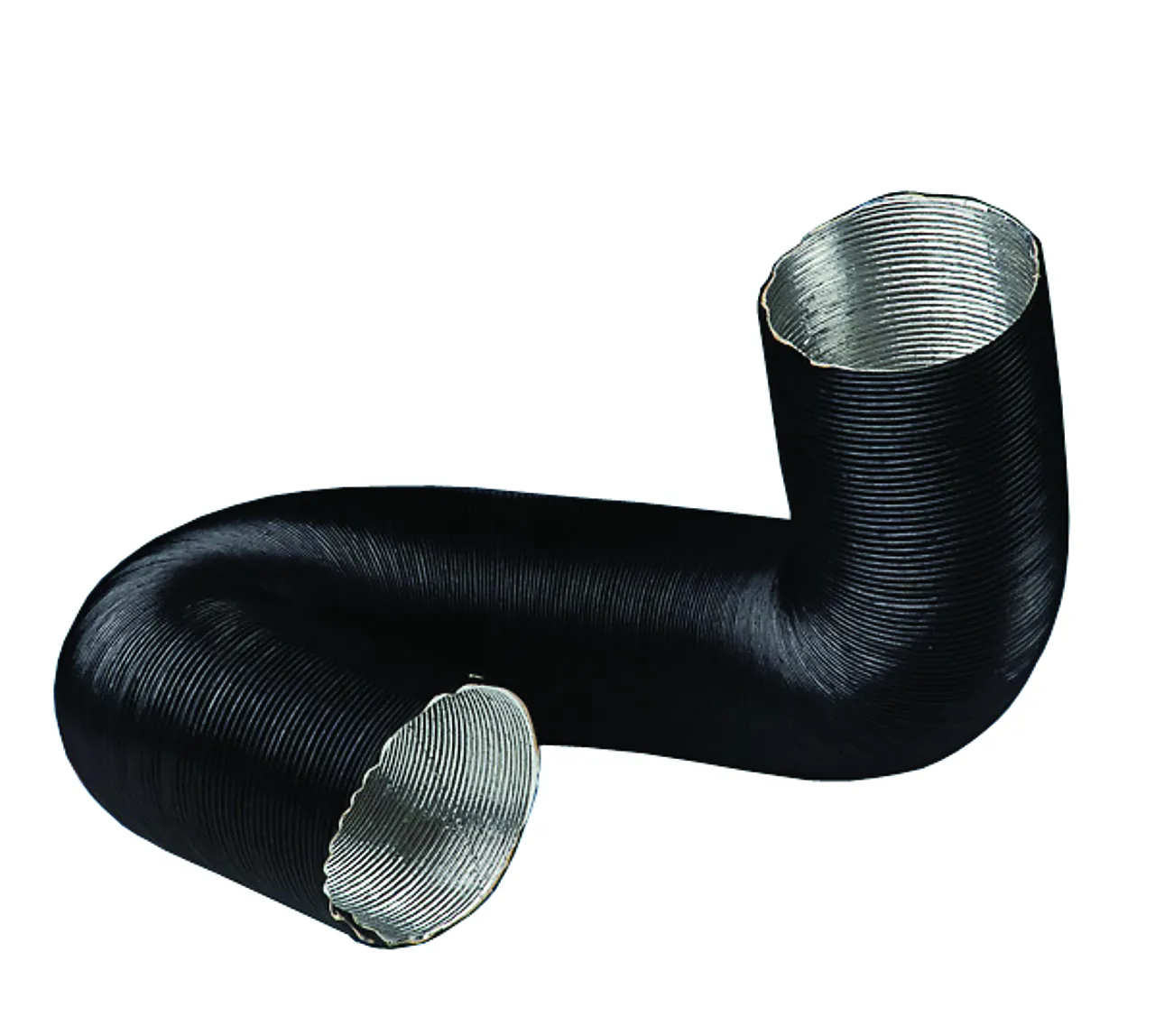 Tilluftsslange sort Ø100 mm 1 m