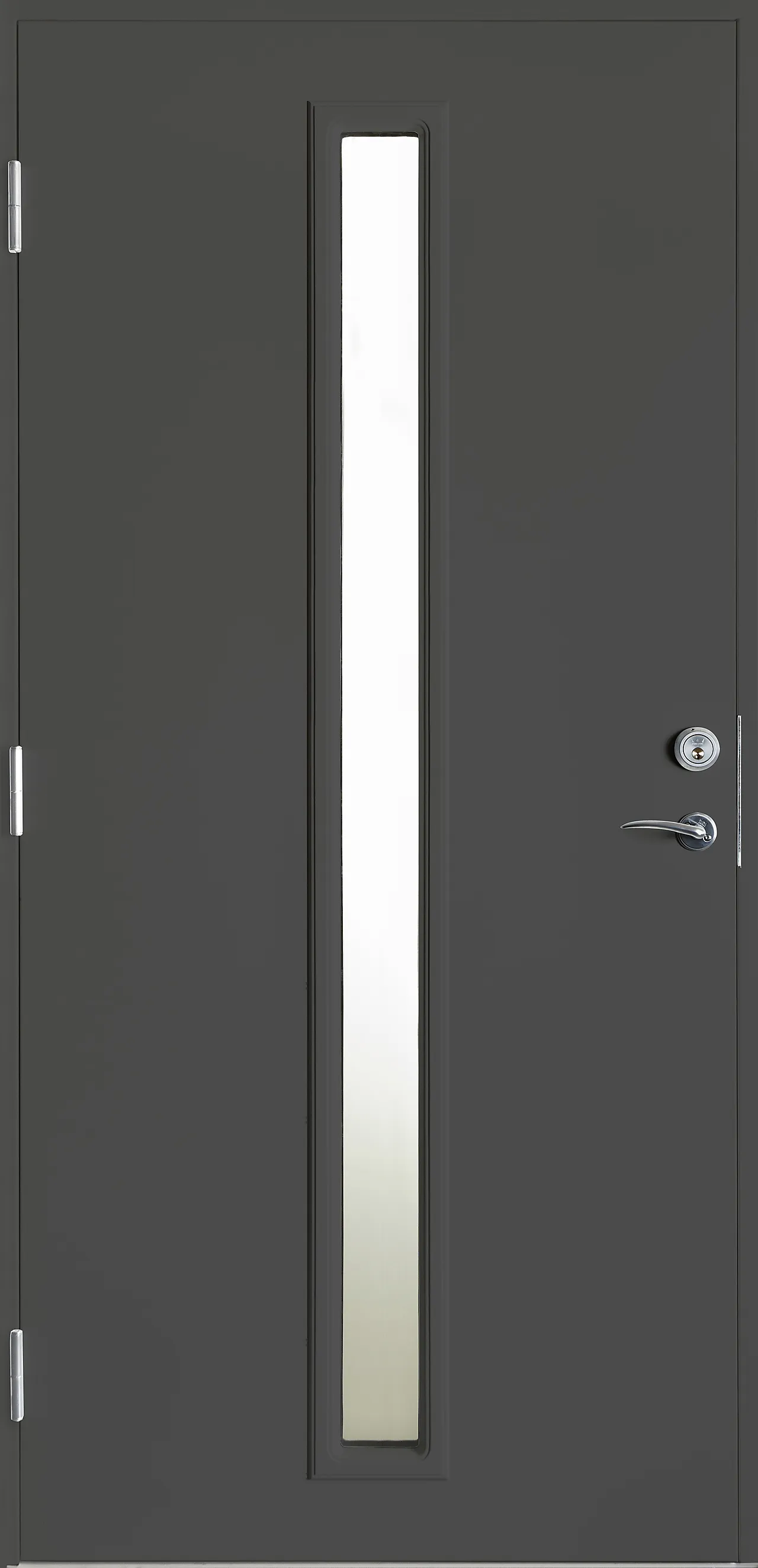 Ytterdør strand 100x210 venstre - s7500-n ytterdør m/sotet glass