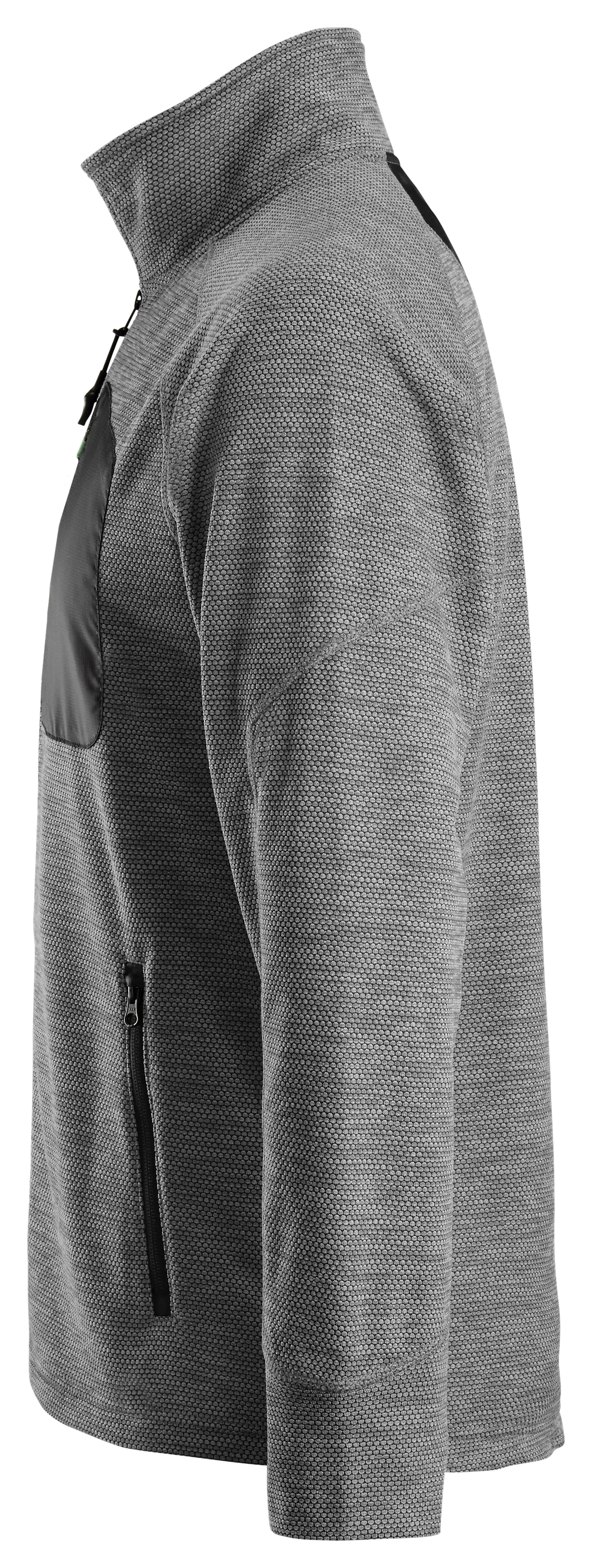 Fleecejakke 8042 grå/sor xl snickers workwear null - XL - 2 - Miniatyr