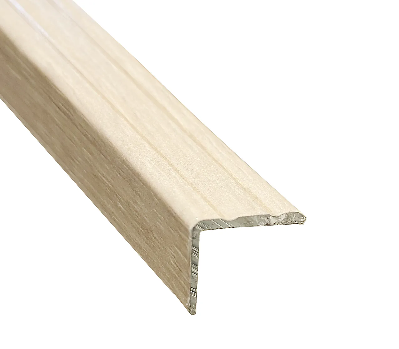 Trappenese nr 9.1 selvklebende aluminium 2 meter eik sand Trappenese nr 9.1 selvklebende aluminium 2 meter eik sand