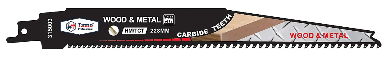 Bajonettsagblad carbide 228mm