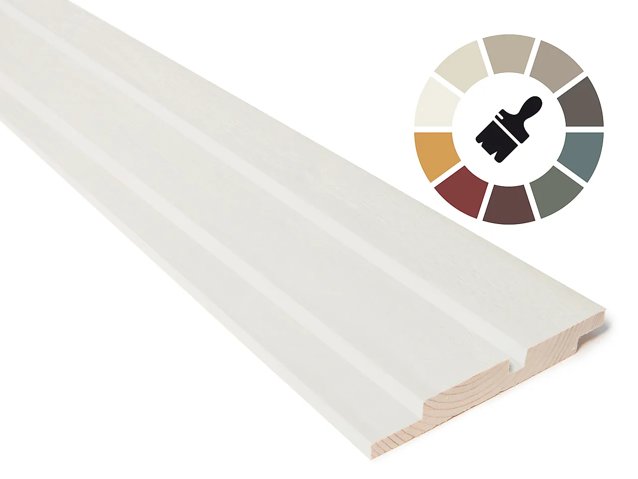 Gran 19x148 df rett m spor mel spes farge dobbelfals rett m spor mellomstrøk null - null - 2 - Miniatyr