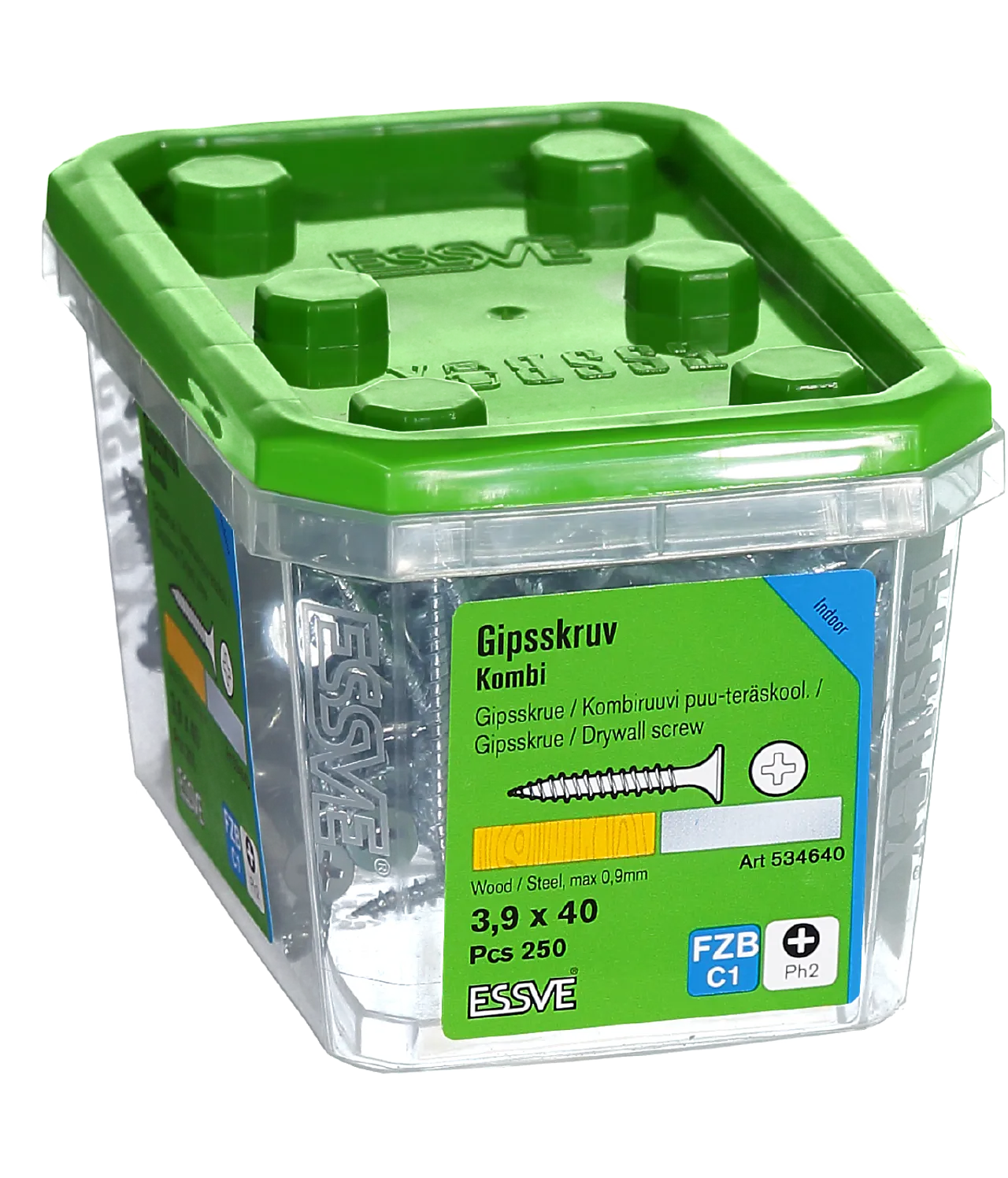 Gipsskruer tre/stål 3,9x40 mm 250 stk null - null - 2 - Miniatyr